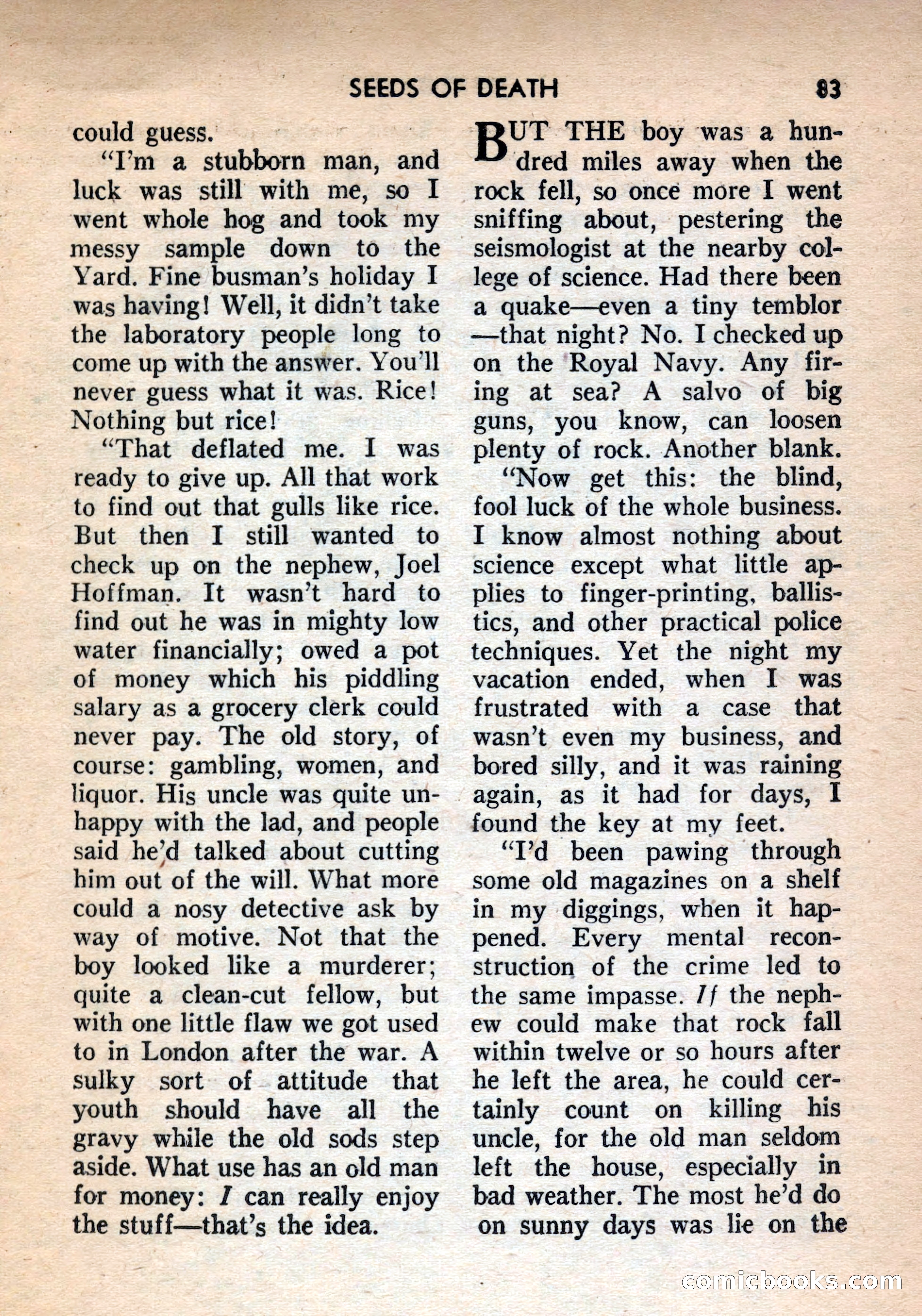 Terror Detective Story Magazine, October 1956 — page 85 of 132