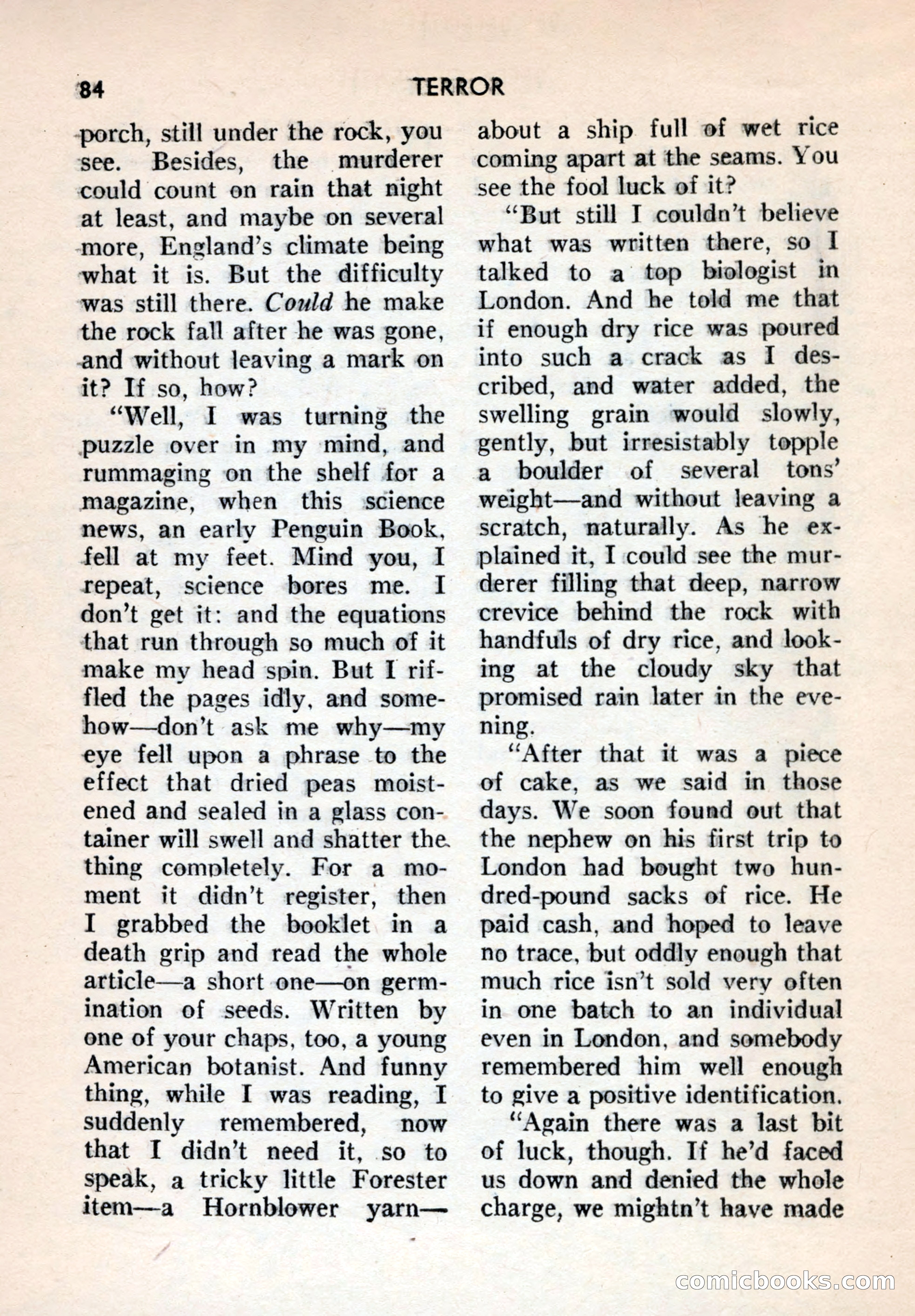 Terror Detective Story Magazine, October 1956 — page 86 of 132