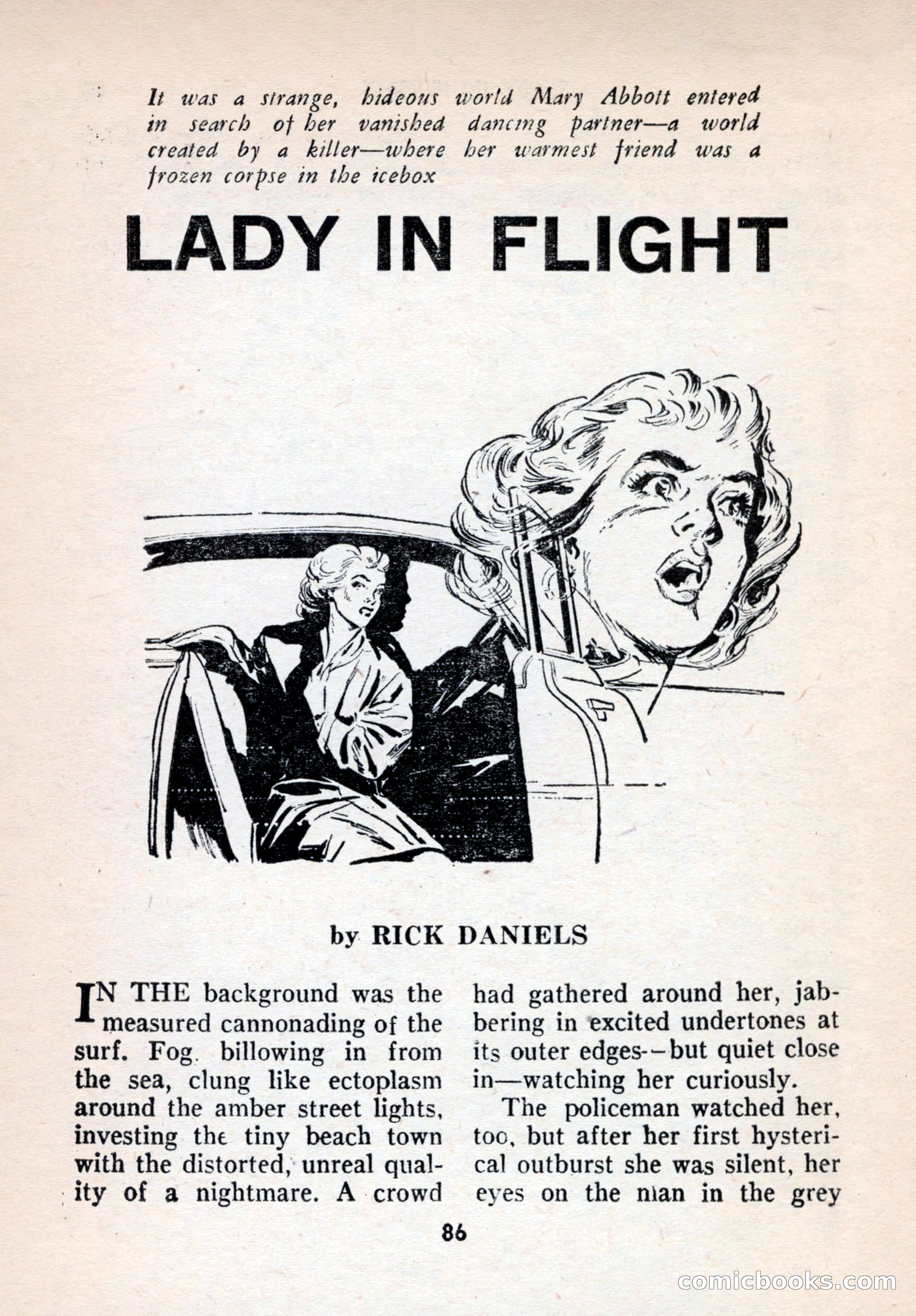 Terror Detective Story Magazine, October 1956 — page 88 of 132