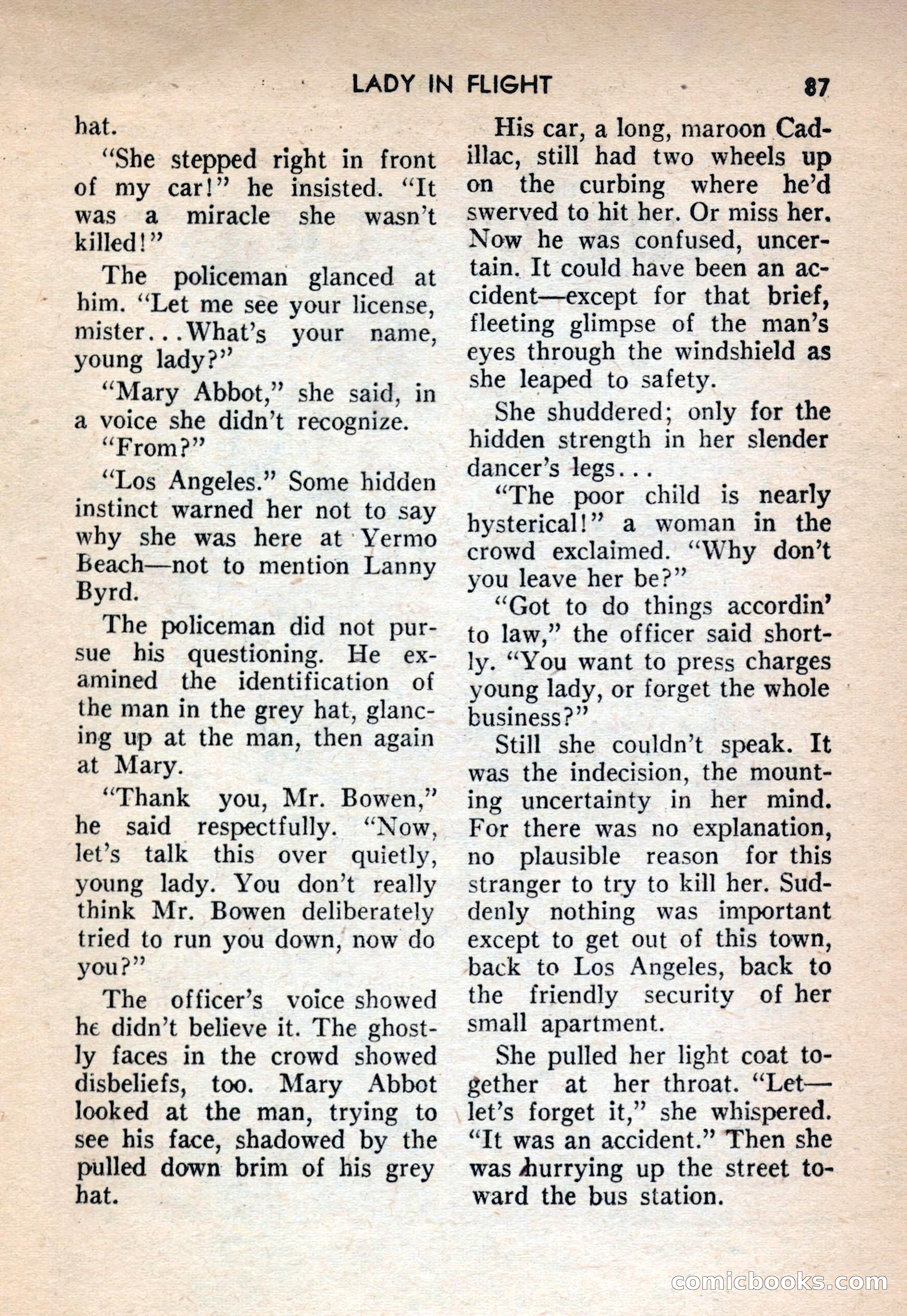 Terror Detective Story Magazine, October 1956 — page 89 of 132