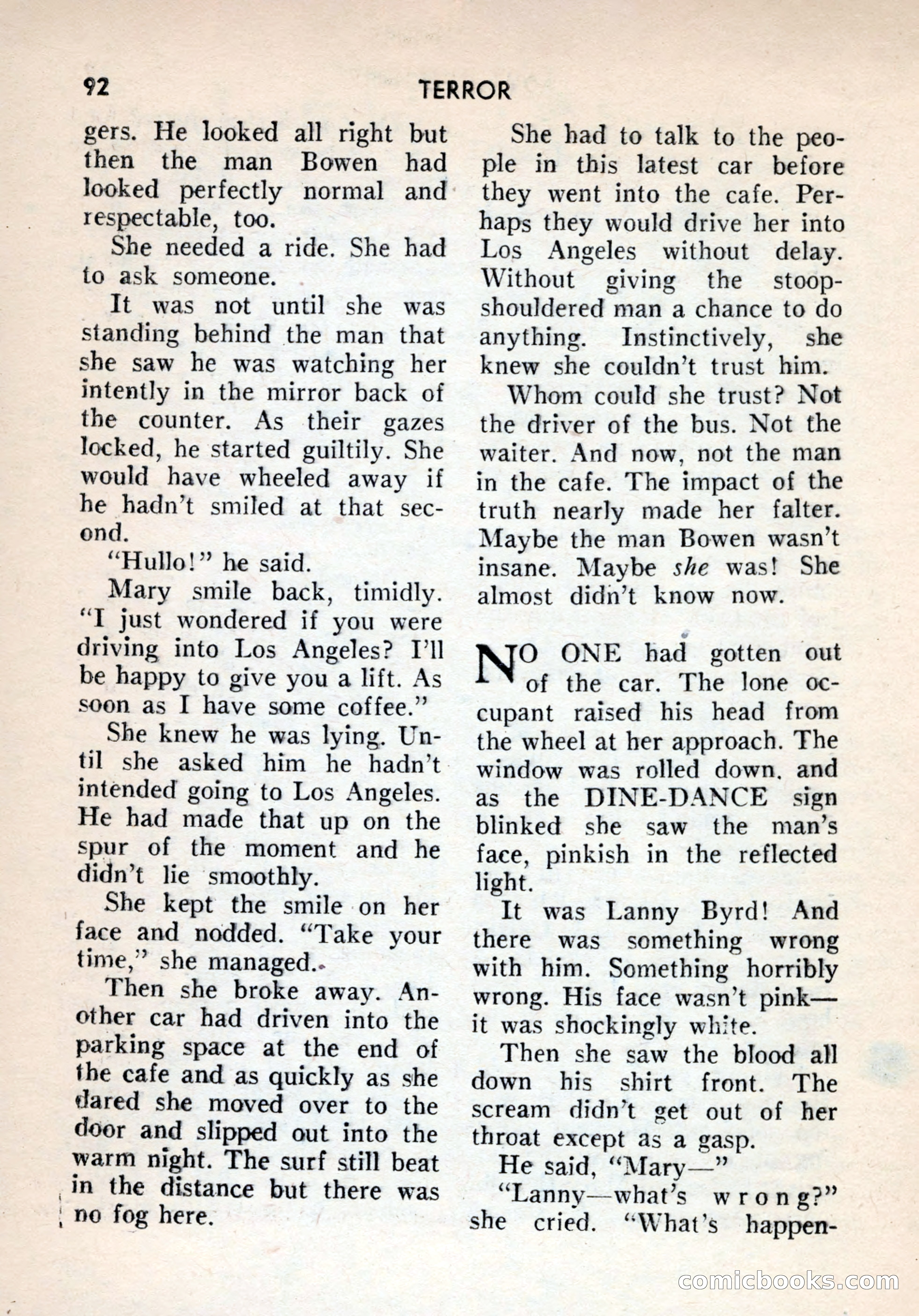 Terror Detective Story Magazine, October 1956 — page 94 of 132