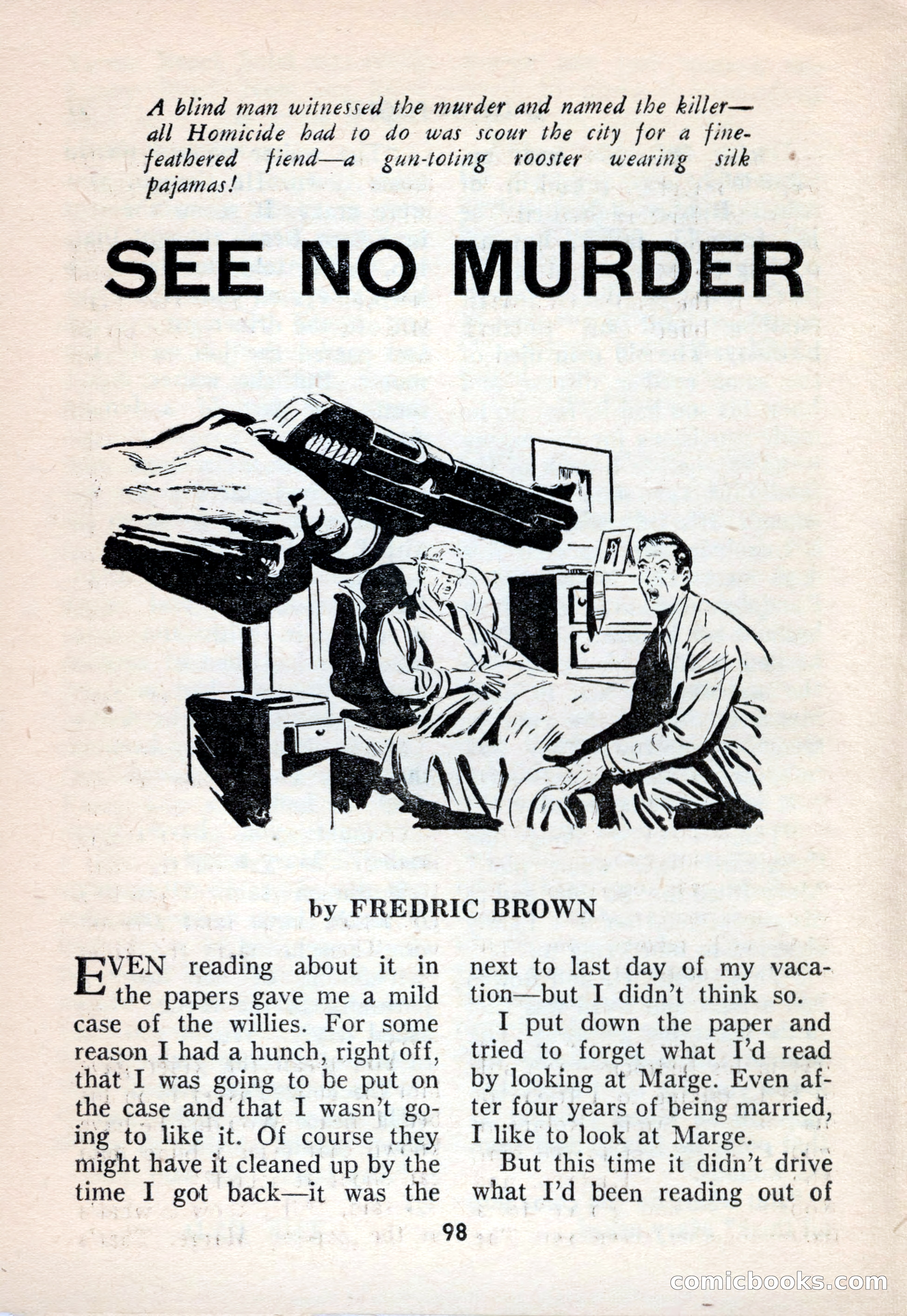 Terror Detective Story Magazine, October 1956 — page 100 of 132