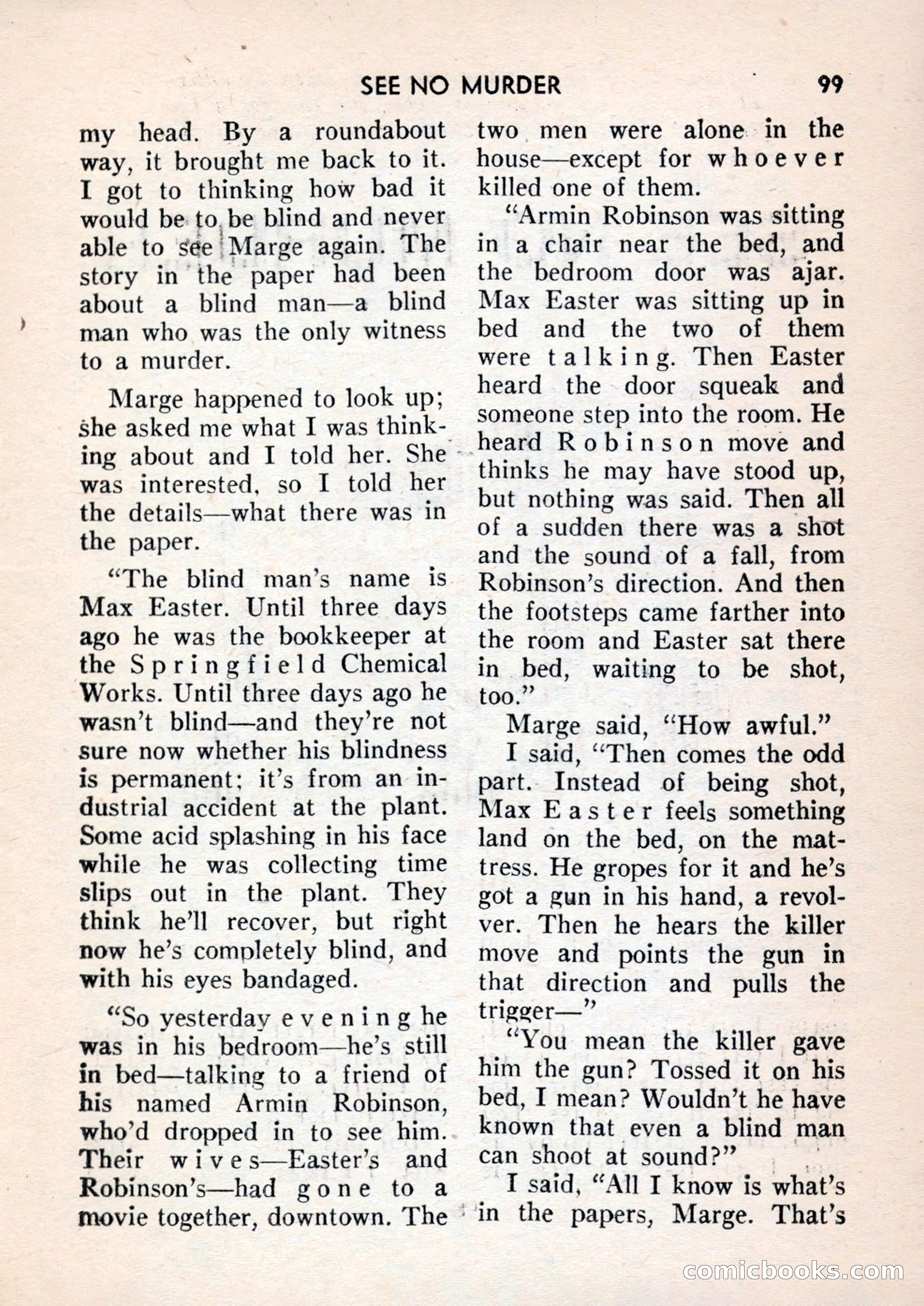 Terror Detective Story Magazine, October 1956 — page 101 of 132