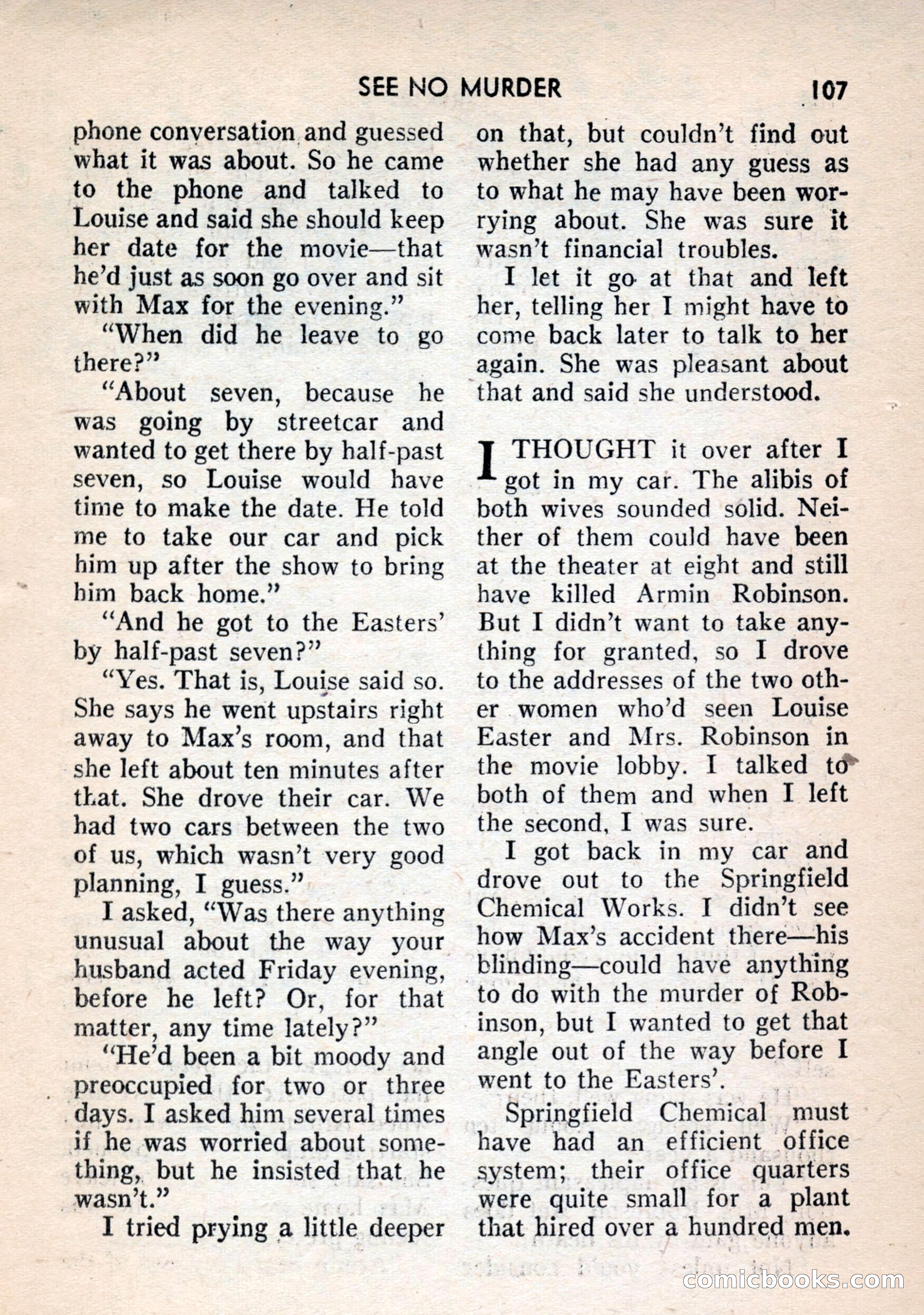 Terror Detective Story Magazine, October 1956 — page 109 of 132