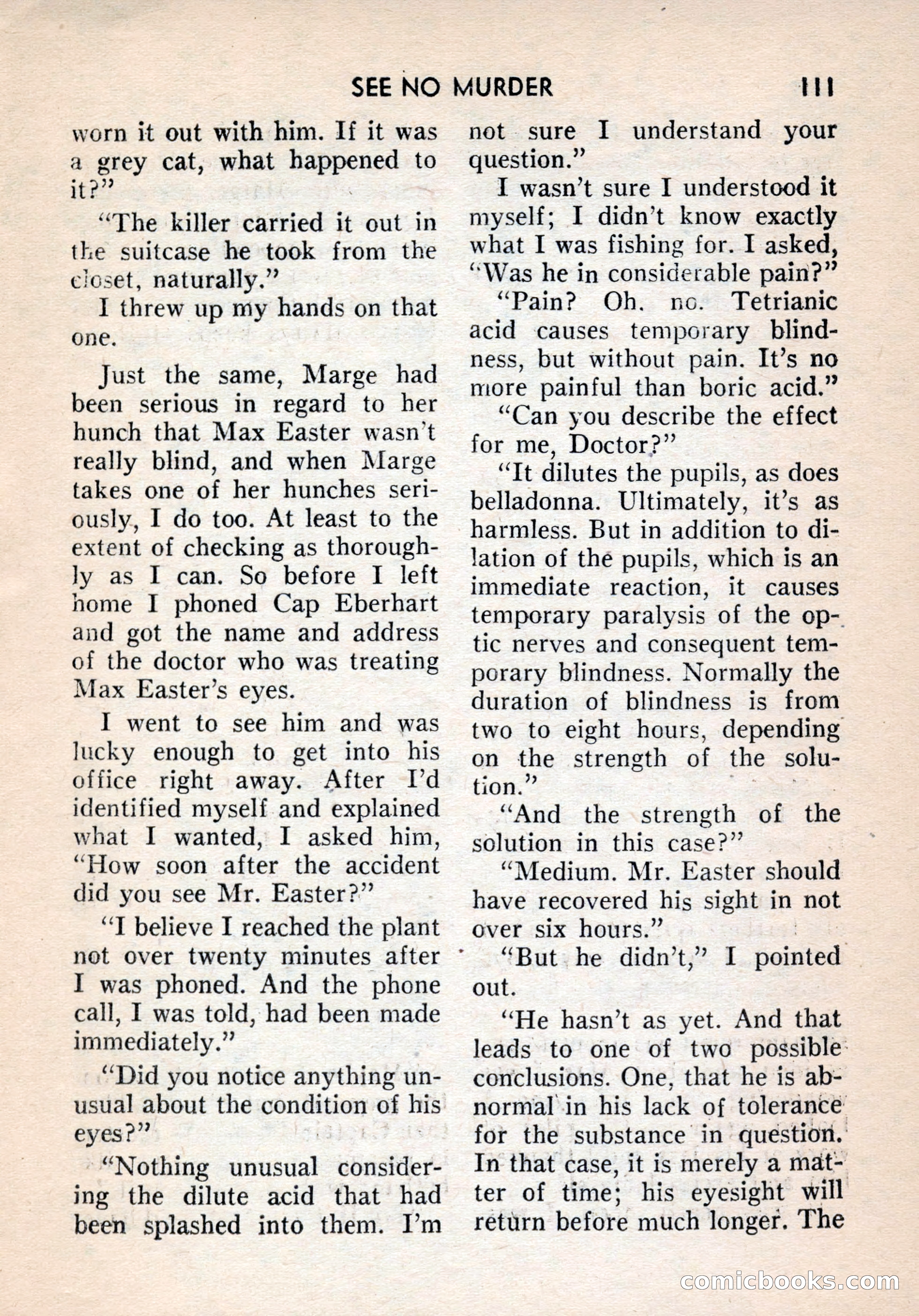 Terror Detective Story Magazine, October 1956 — page 113 of 132