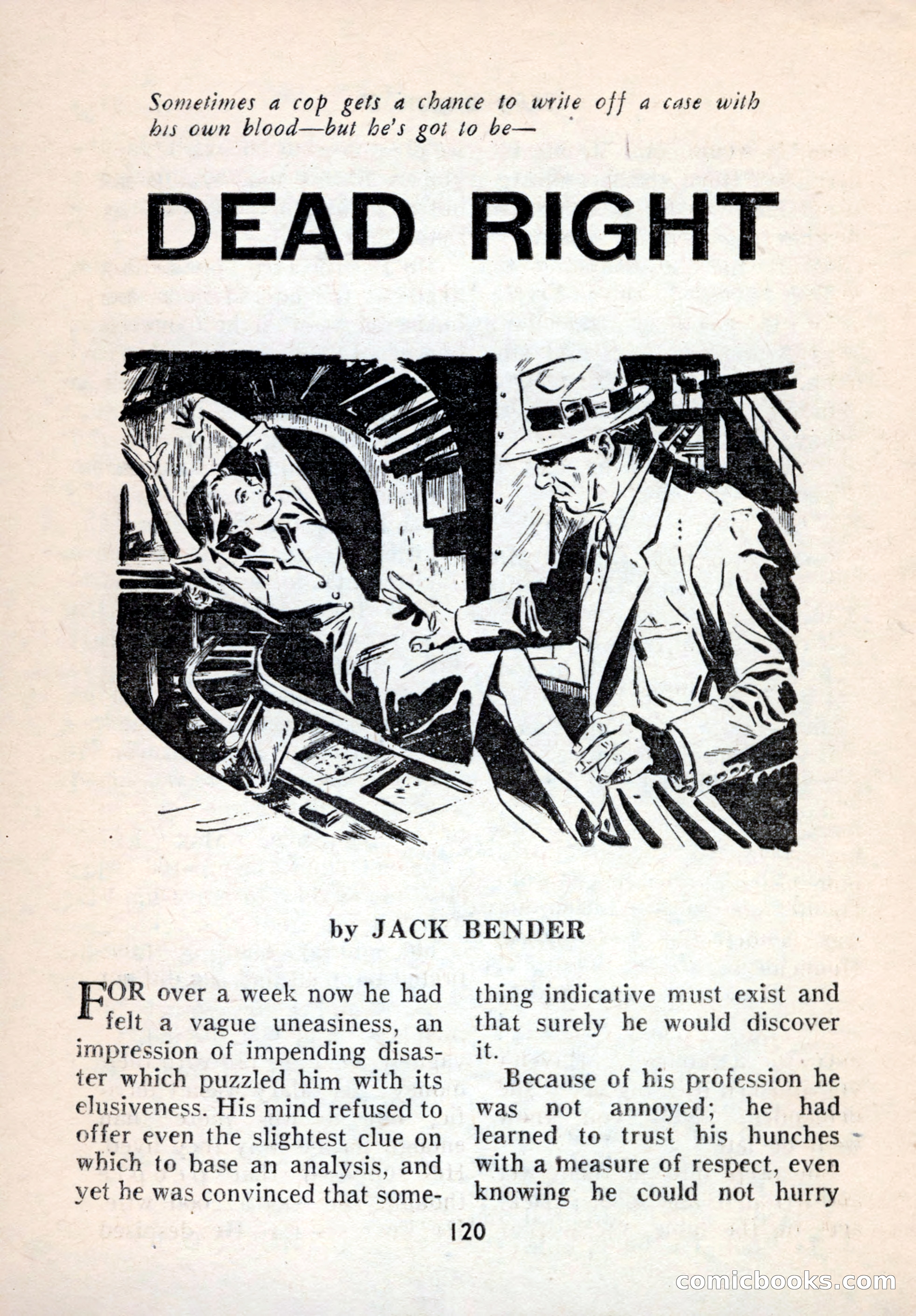 Terror Detective Story Magazine, October 1956 — page 122 of 132