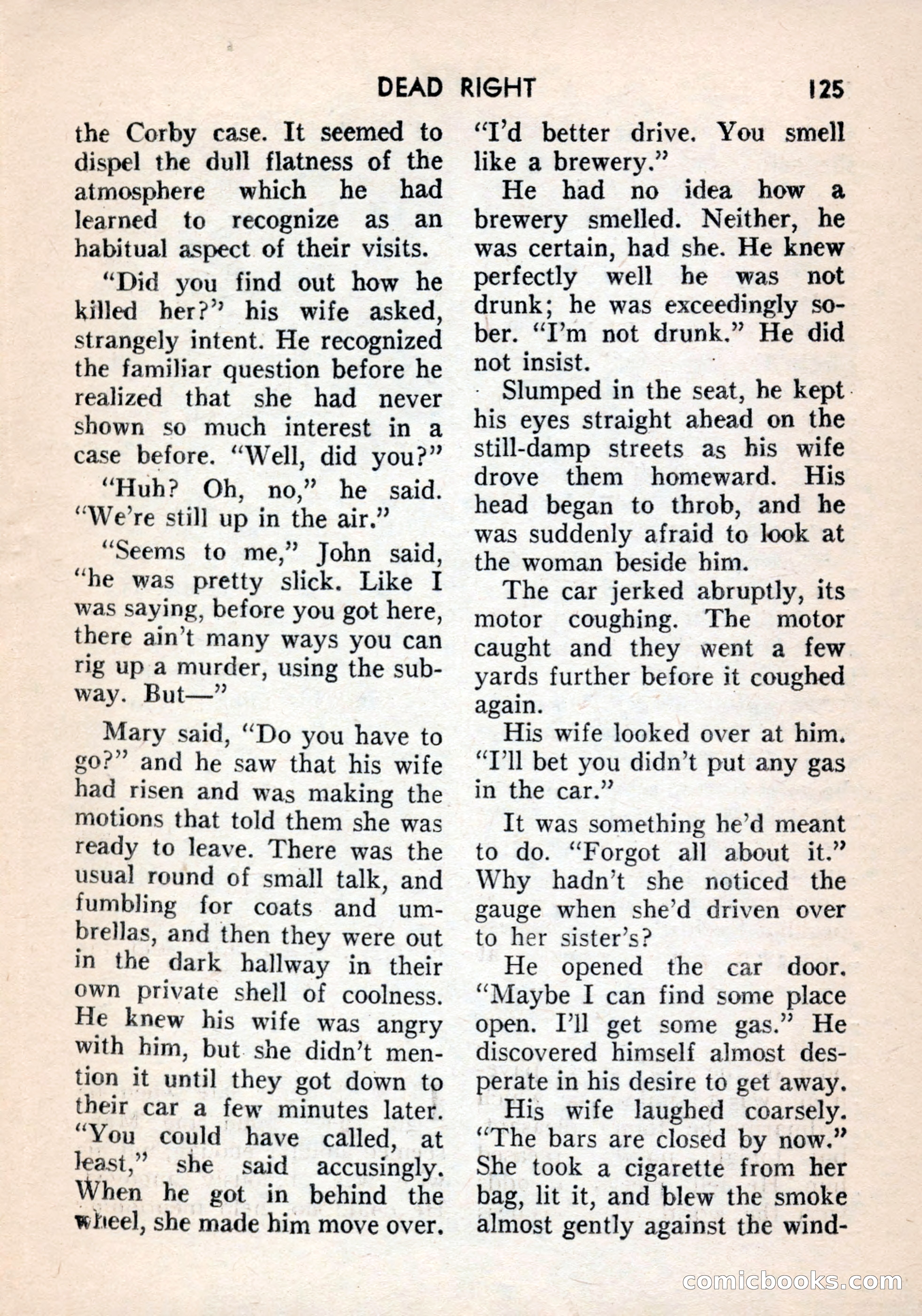 Terror Detective Story Magazine, October 1956 — page 127 of 132