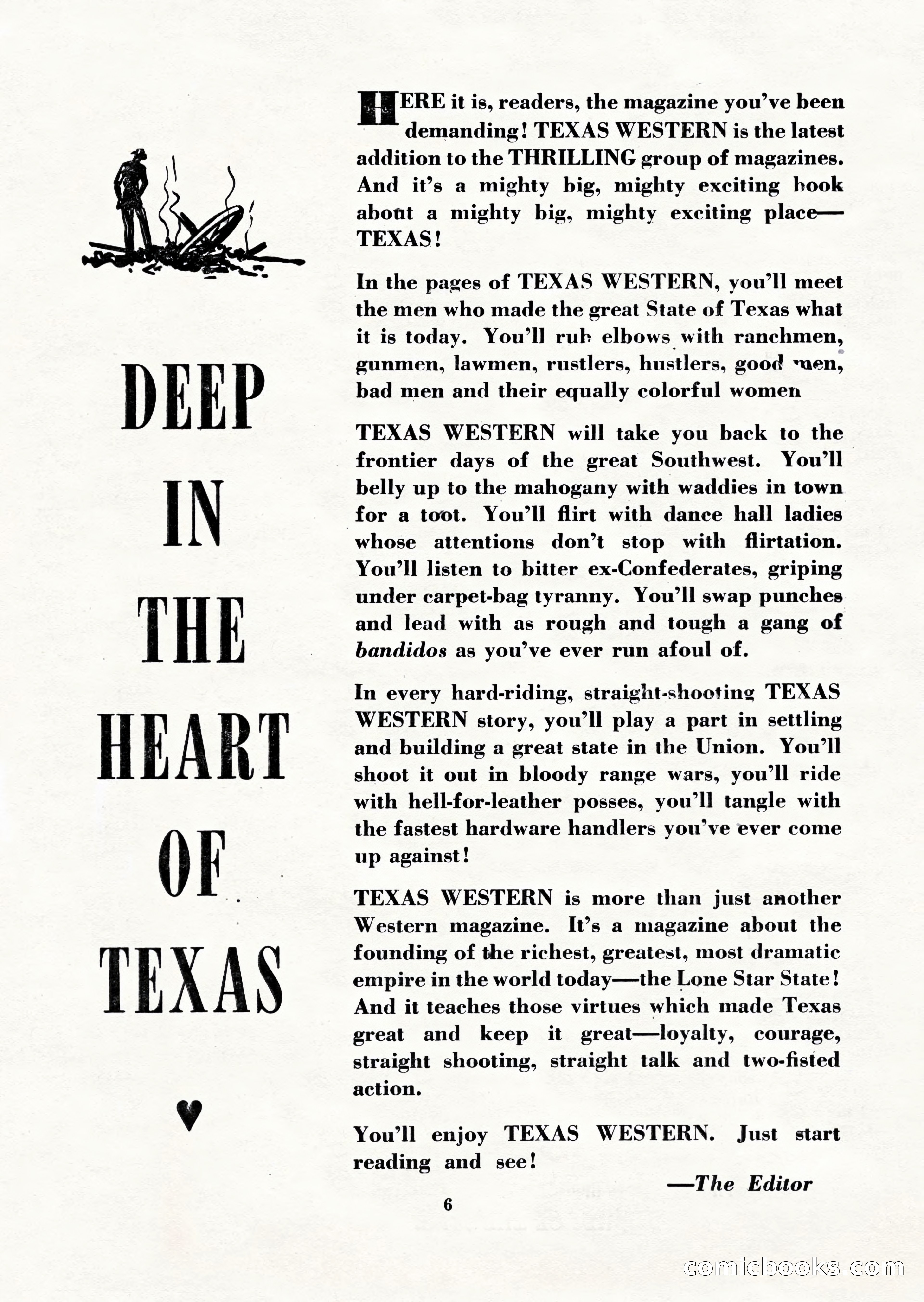 Texas Western, Vol. 1, No. 1 — page 6 of 114