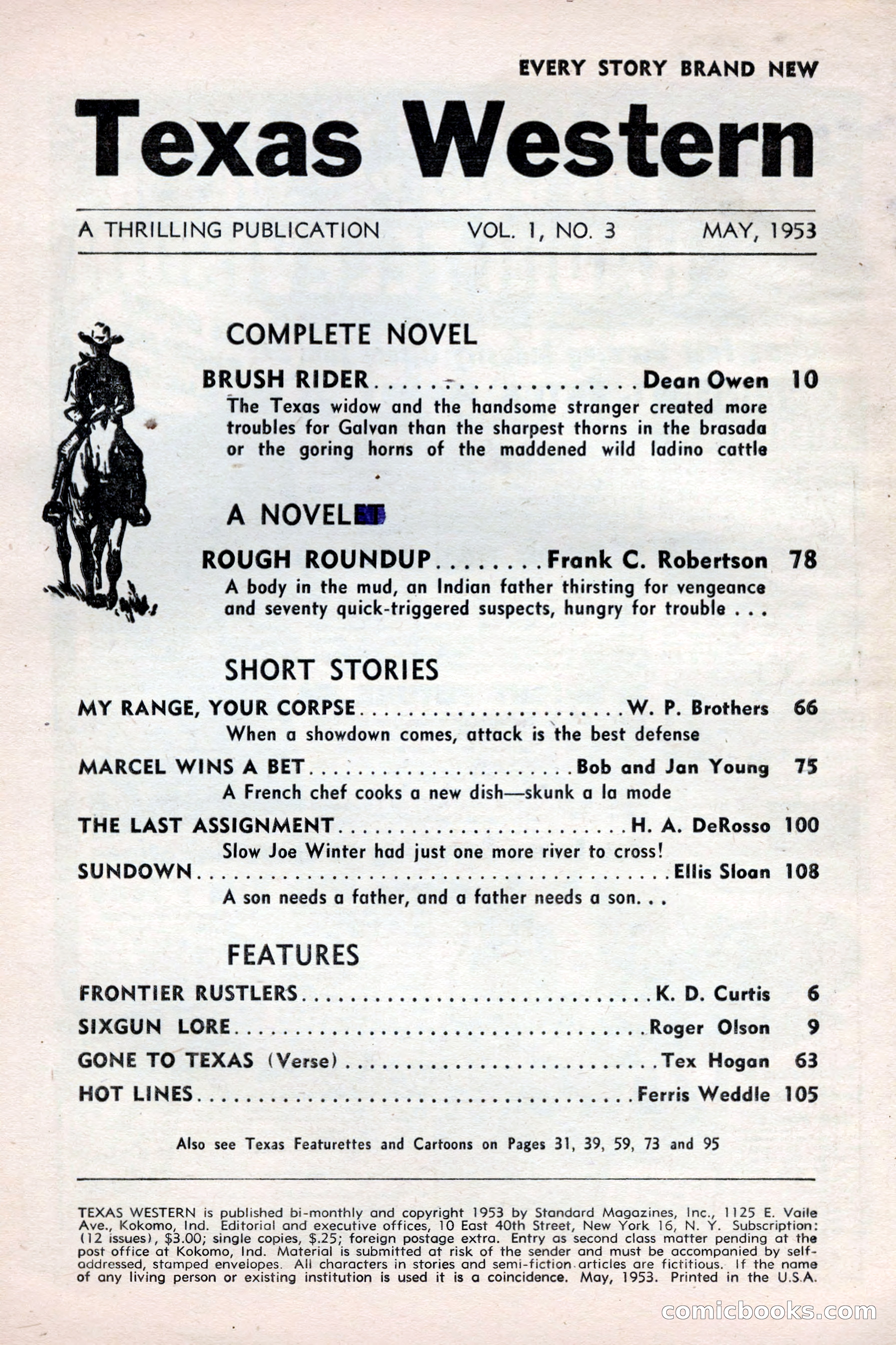 Texas Western, May 1953 — page 4 of 116