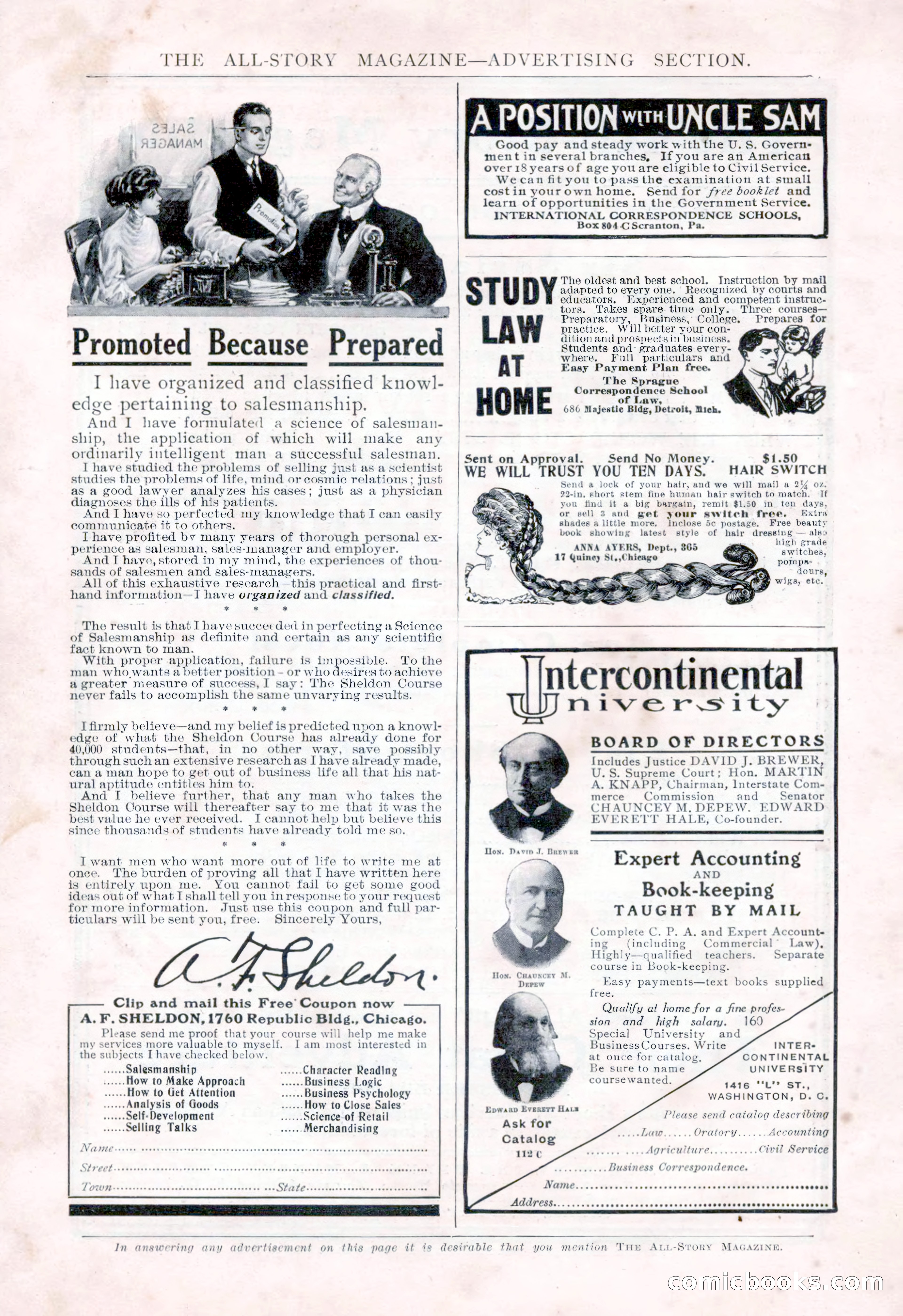 The All-Story Magazine, Vol. 15, No. 2 — page 6 of 224