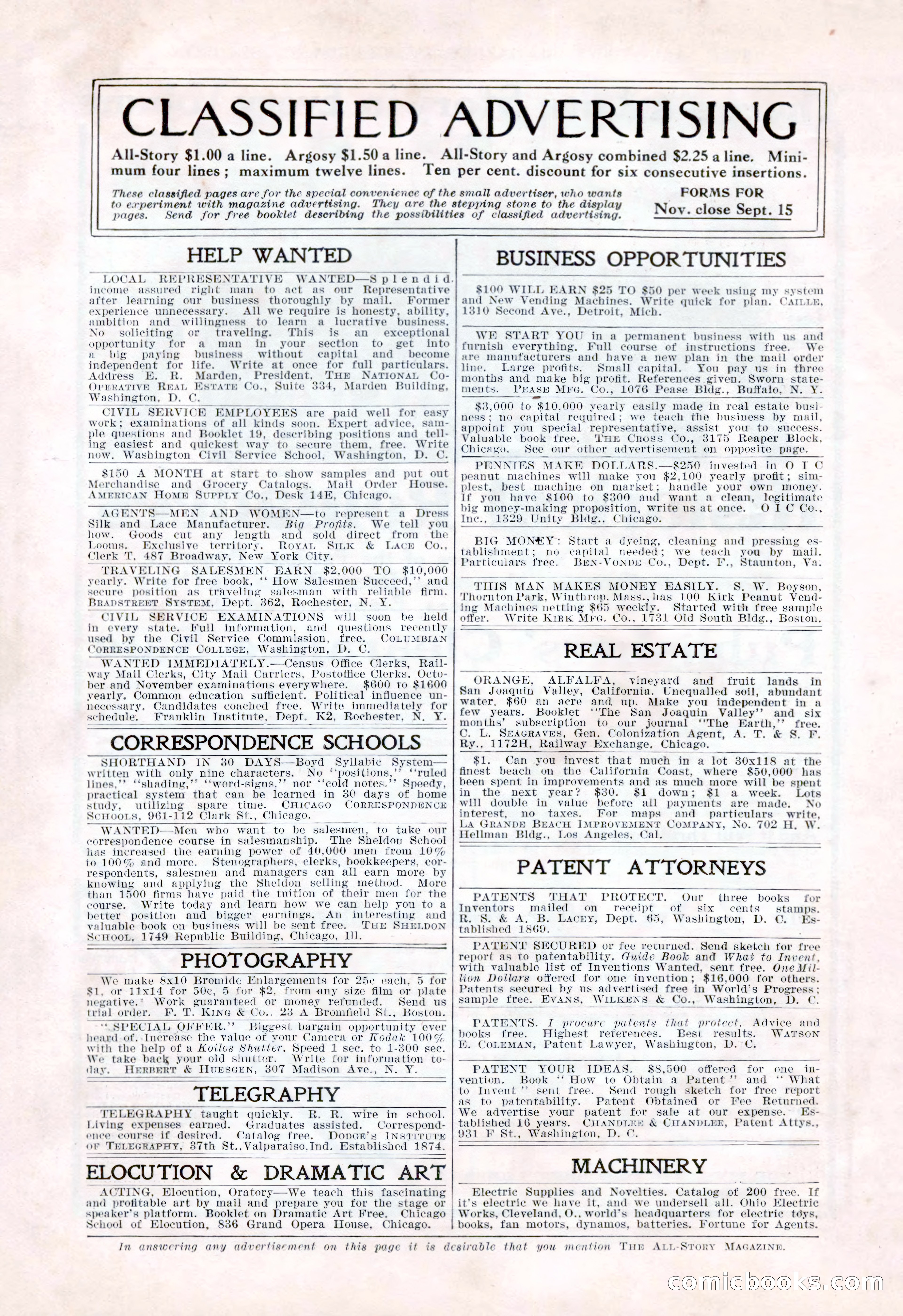 The All-Story Magazine, Vol. 15, No. 2 — page 8 of 224