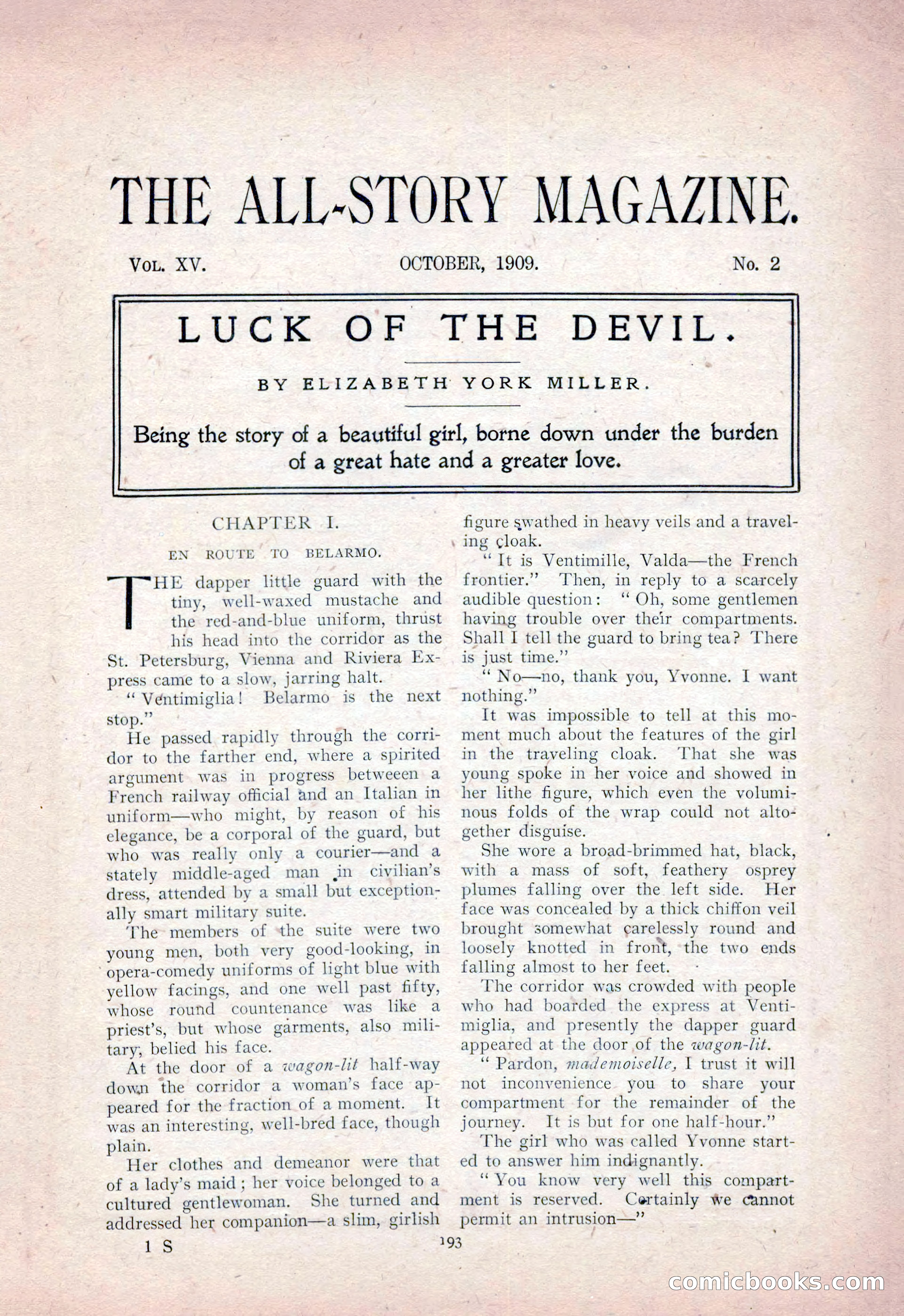 The All-Story Magazine, Vol. 15, No. 2 — page 11 of 224