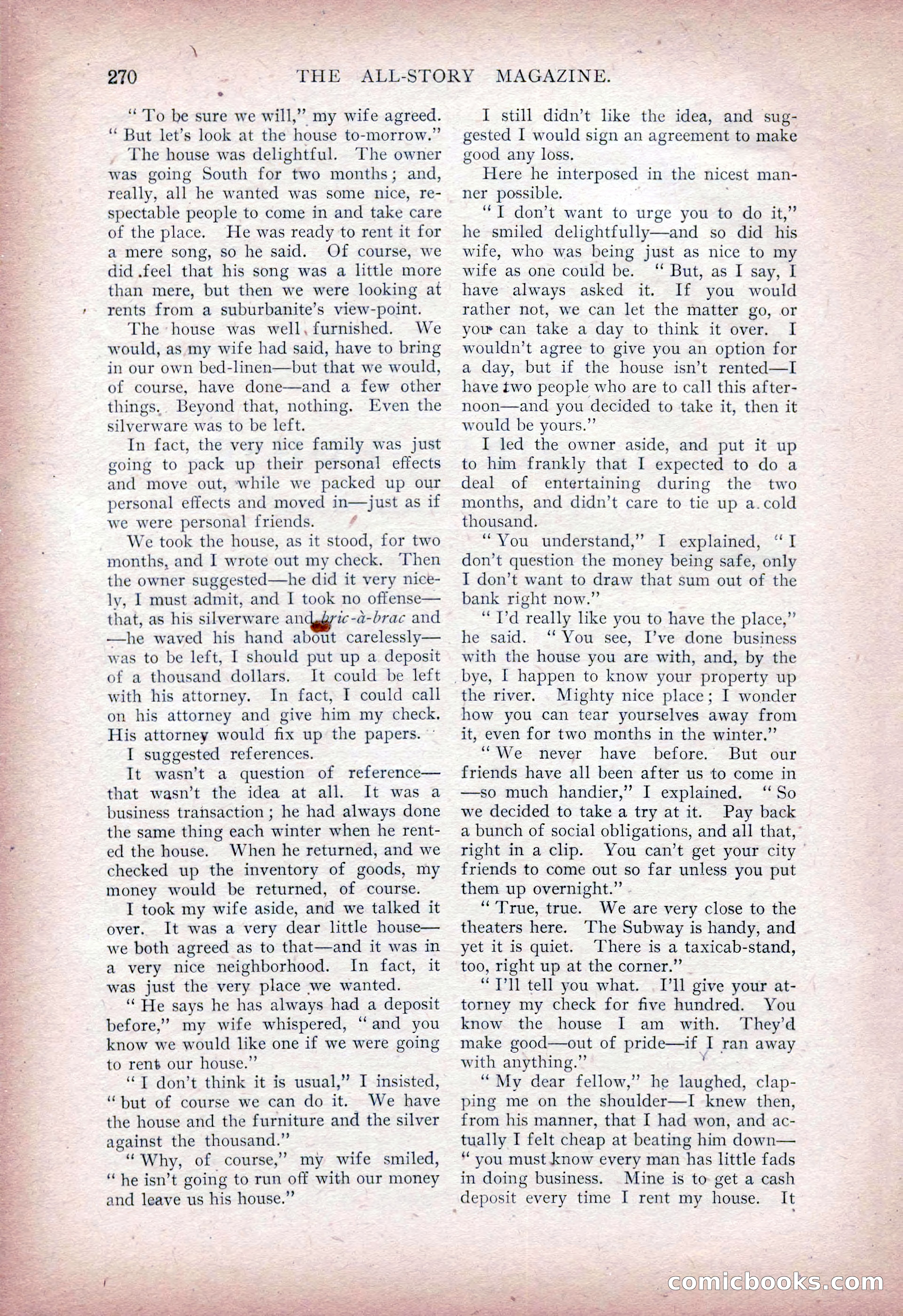 The All-Story Magazine, Vol. 15, No. 2 — page 88 of 224