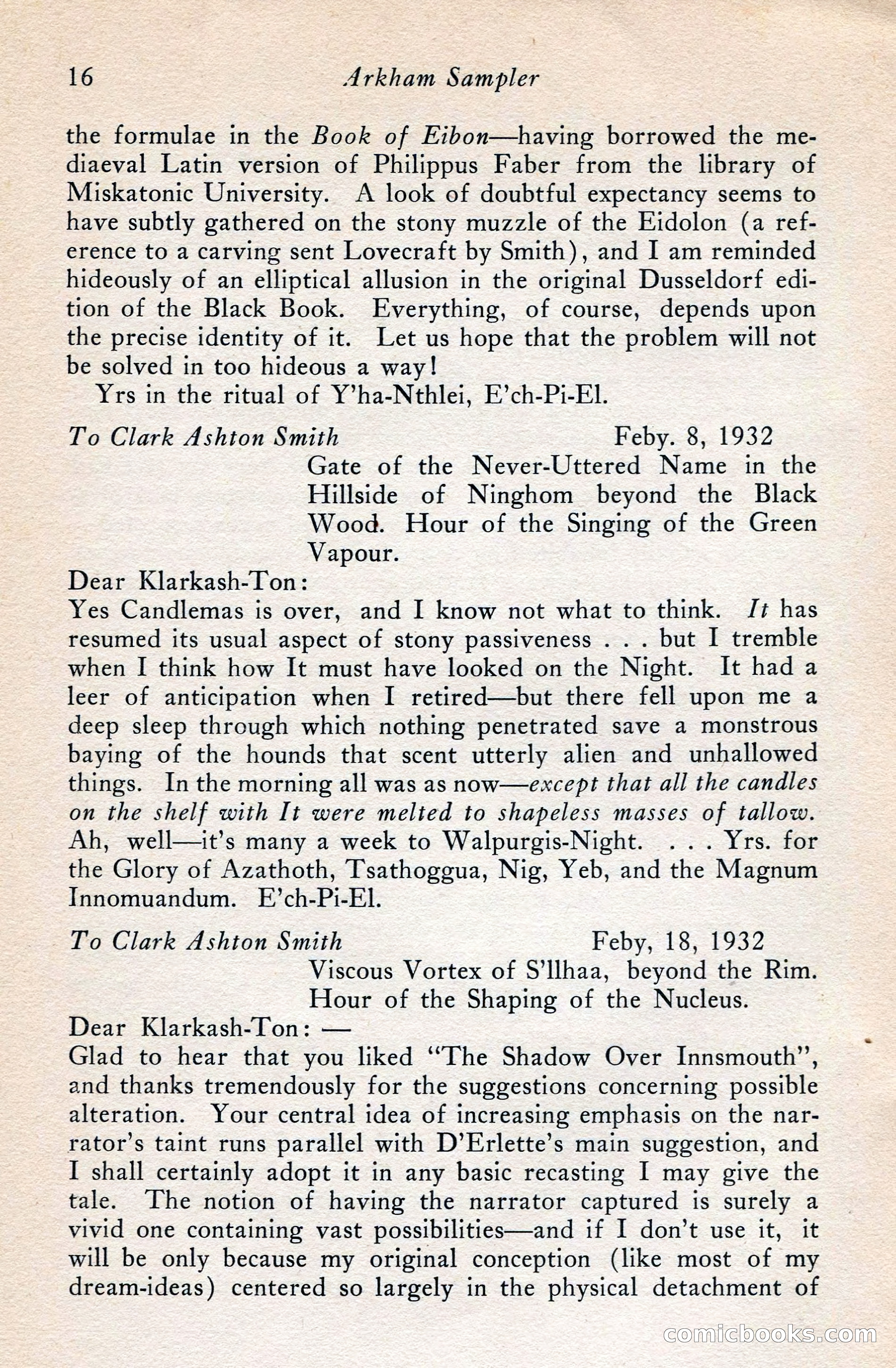The Arkham Sampler, Spring 1948 — page 18 of 104