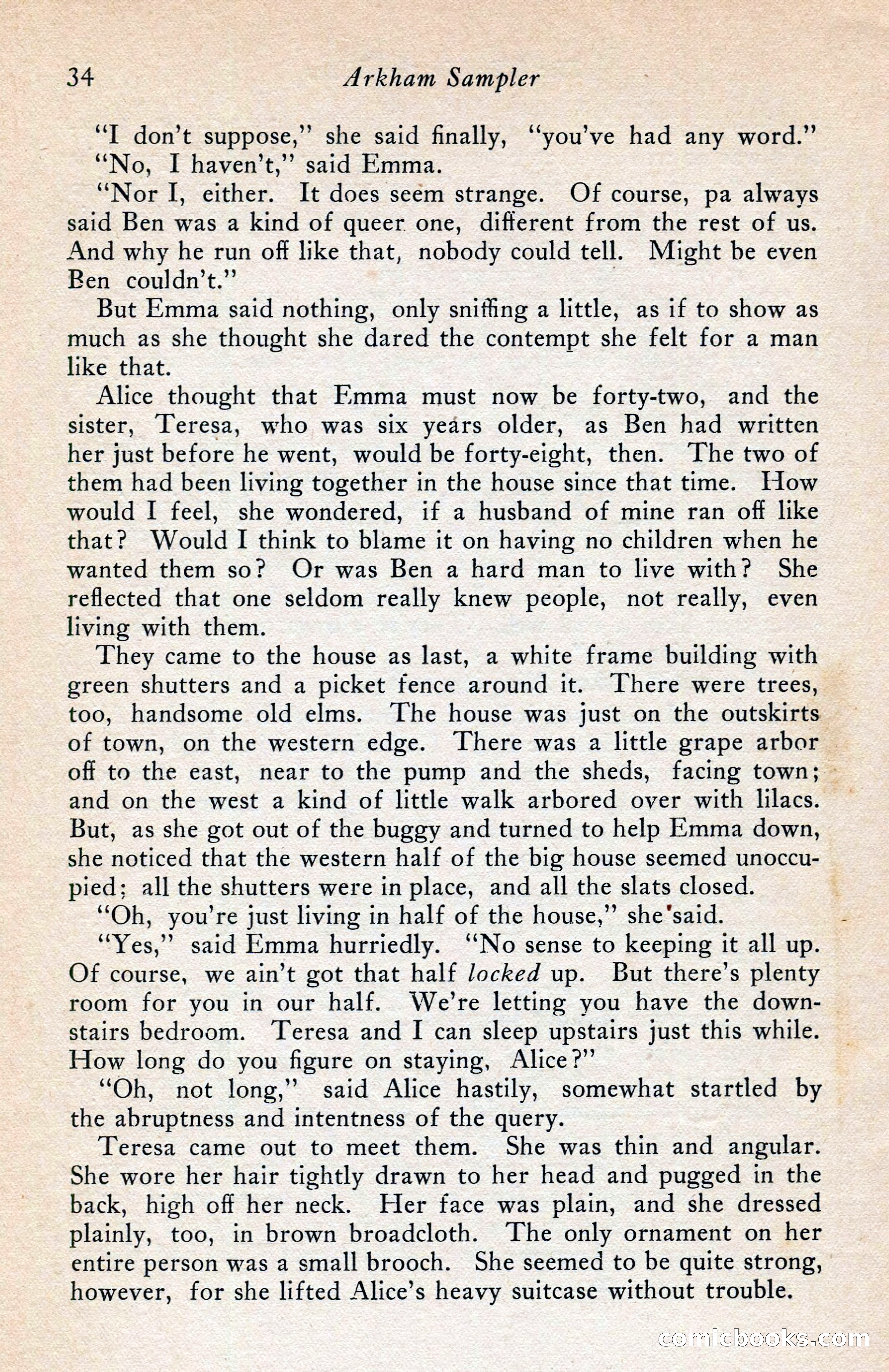 The Arkham Sampler, Spring 1948 — page 36 of 104