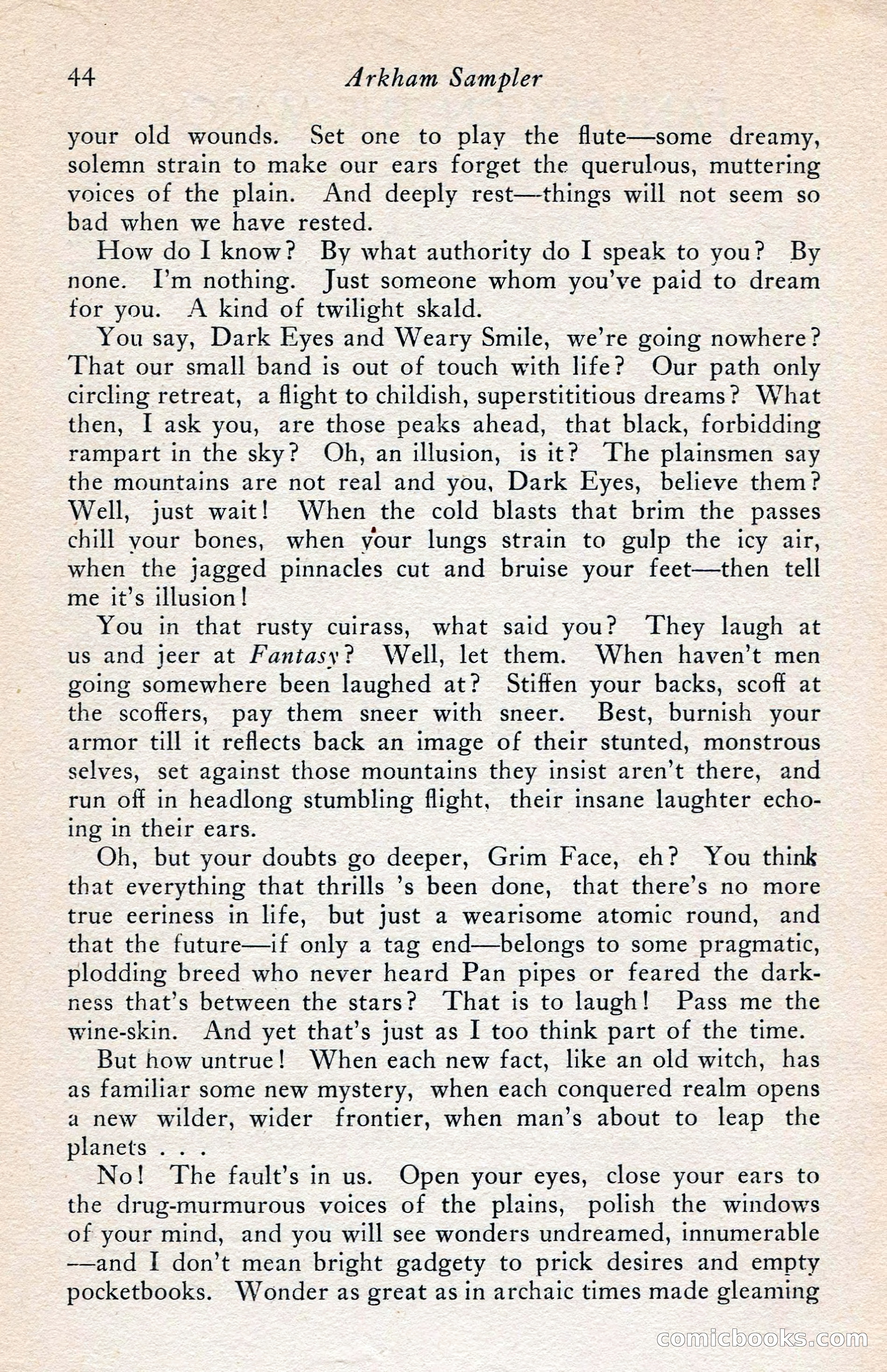 The Arkham Sampler, Spring 1948 — page 46 of 104