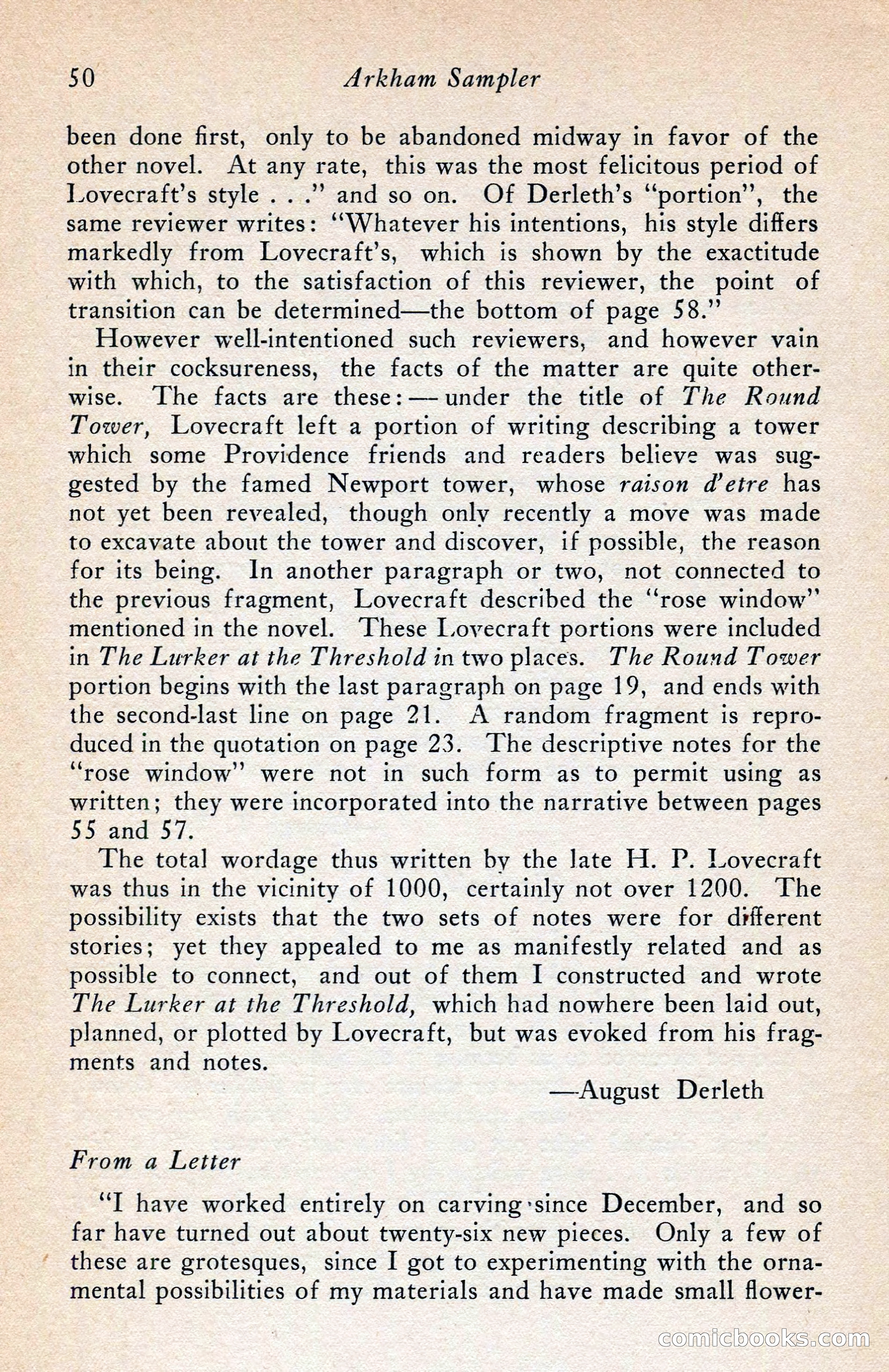The Arkham Sampler, Spring 1948 — page 52 of 104