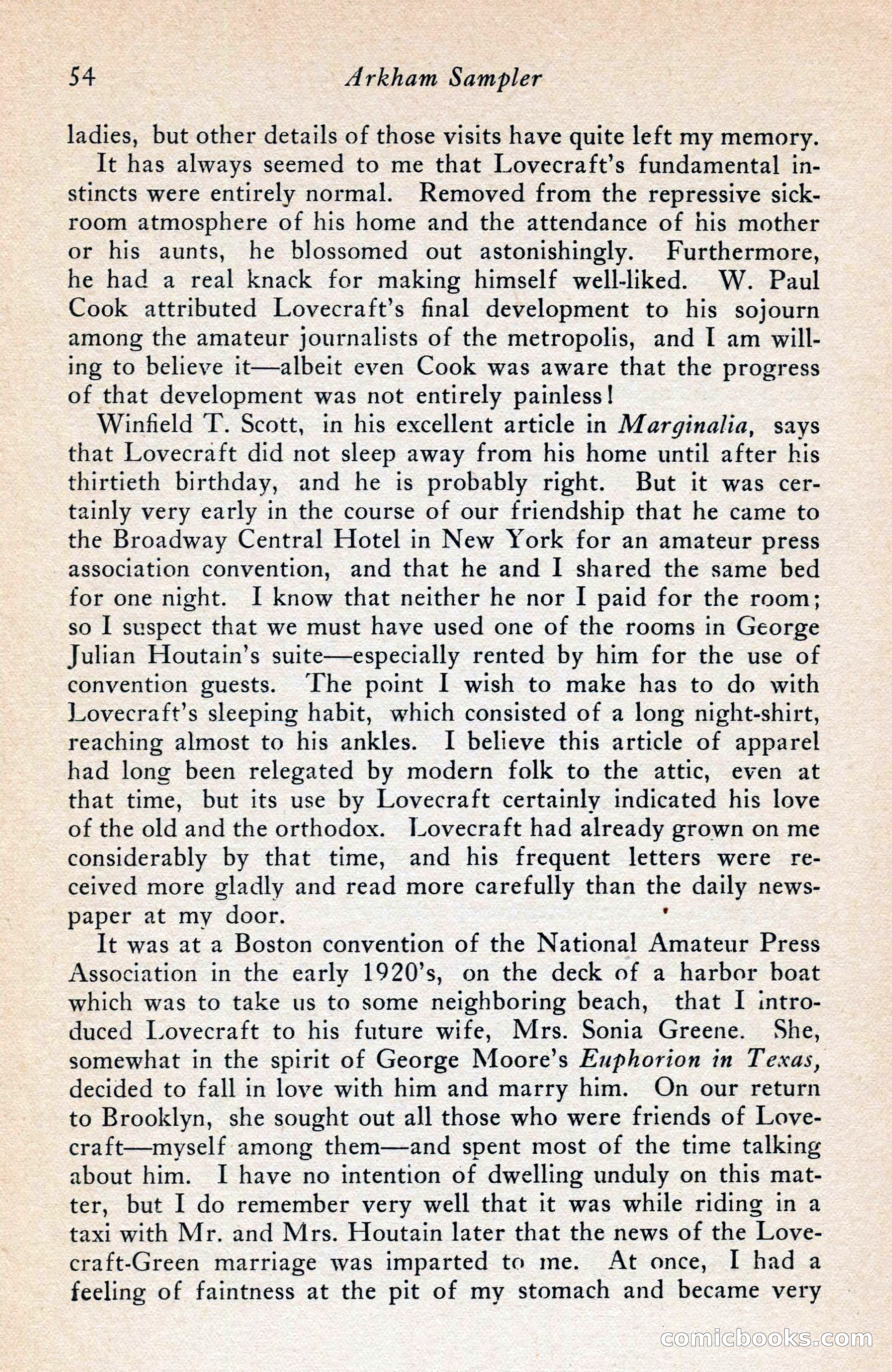The Arkham Sampler, Spring 1948 — page 56 of 104