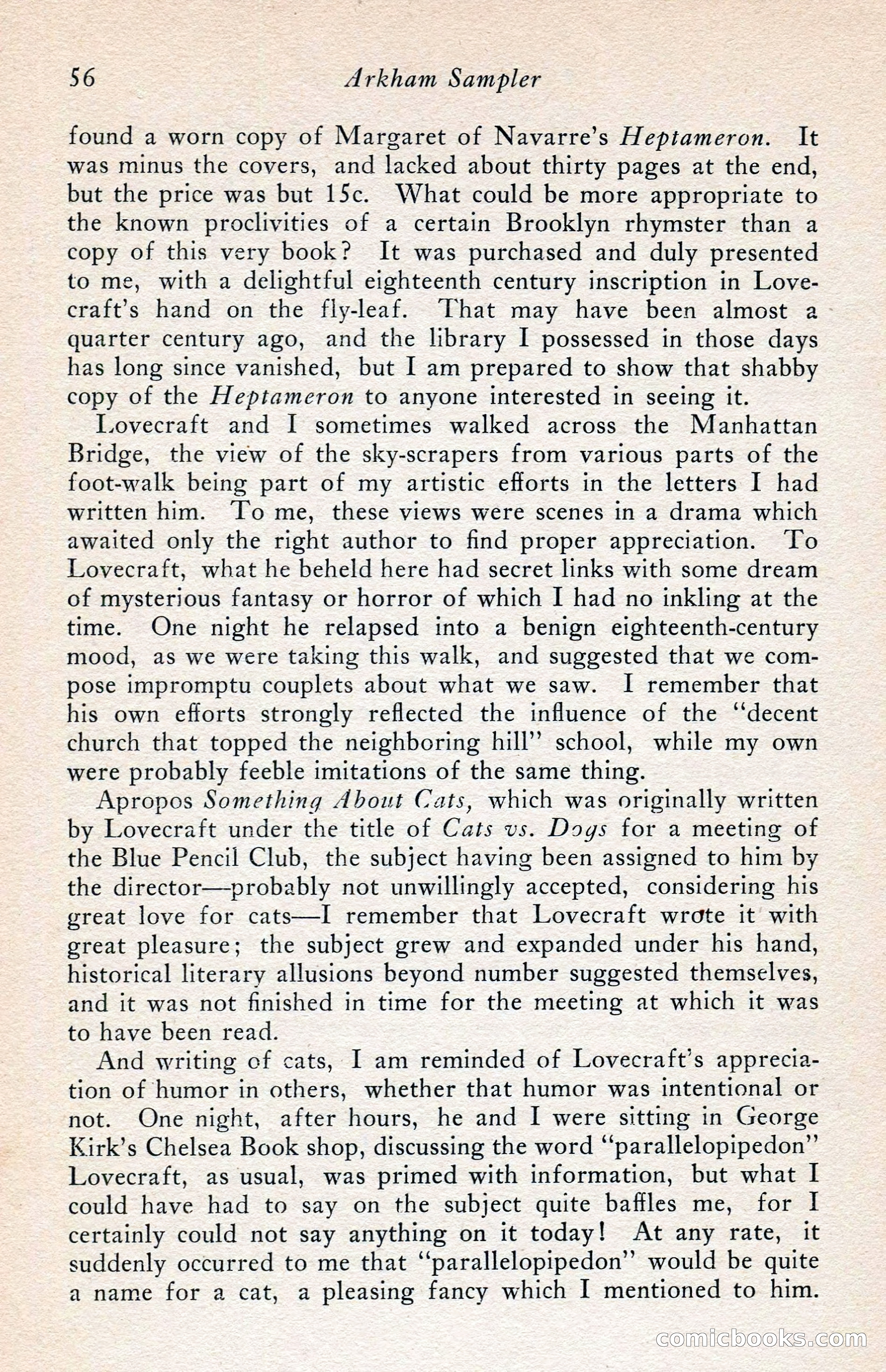 The Arkham Sampler, Spring 1948 — page 58 of 104