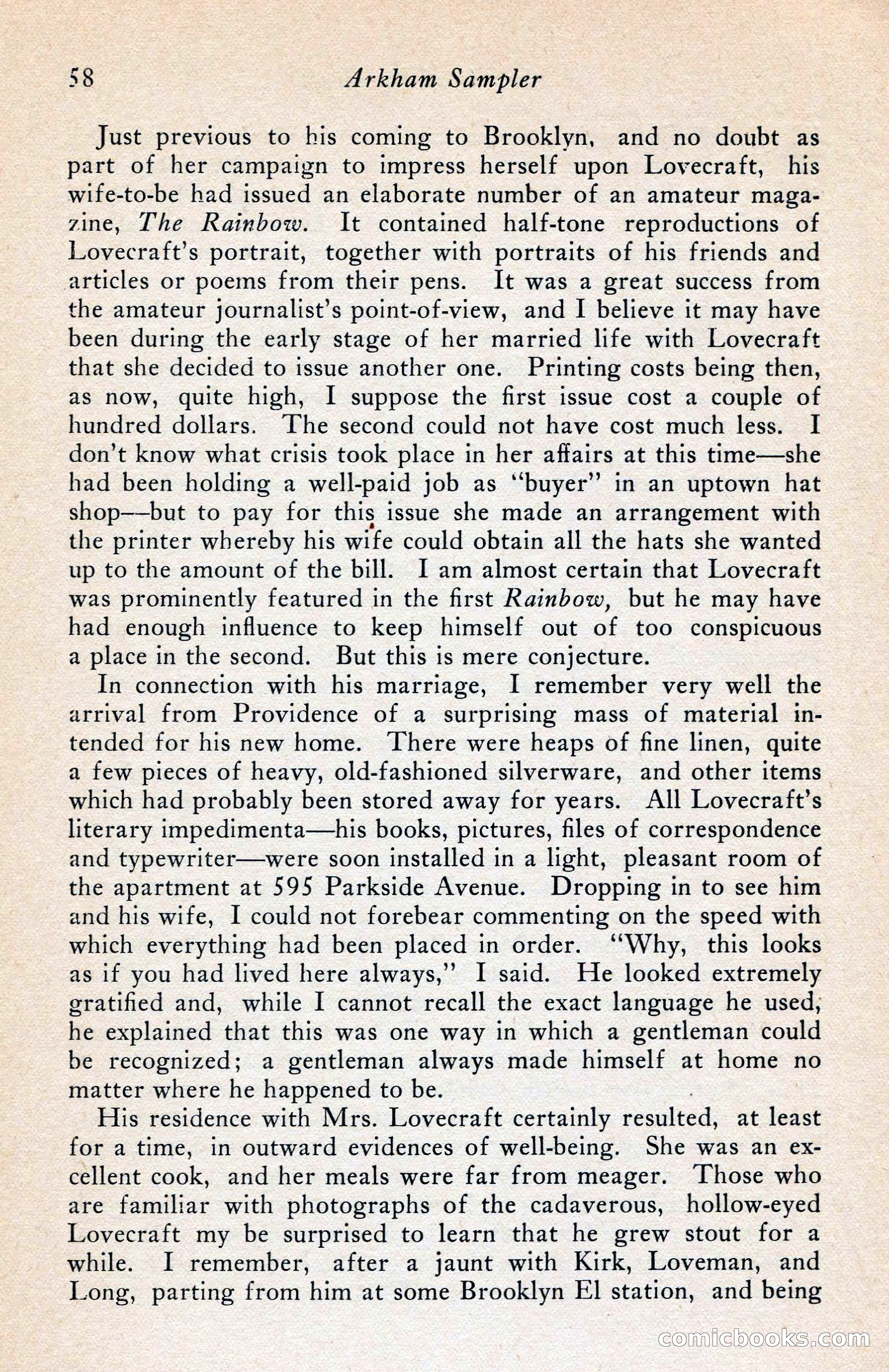 The Arkham Sampler, Spring 1948 — page 60 of 104
