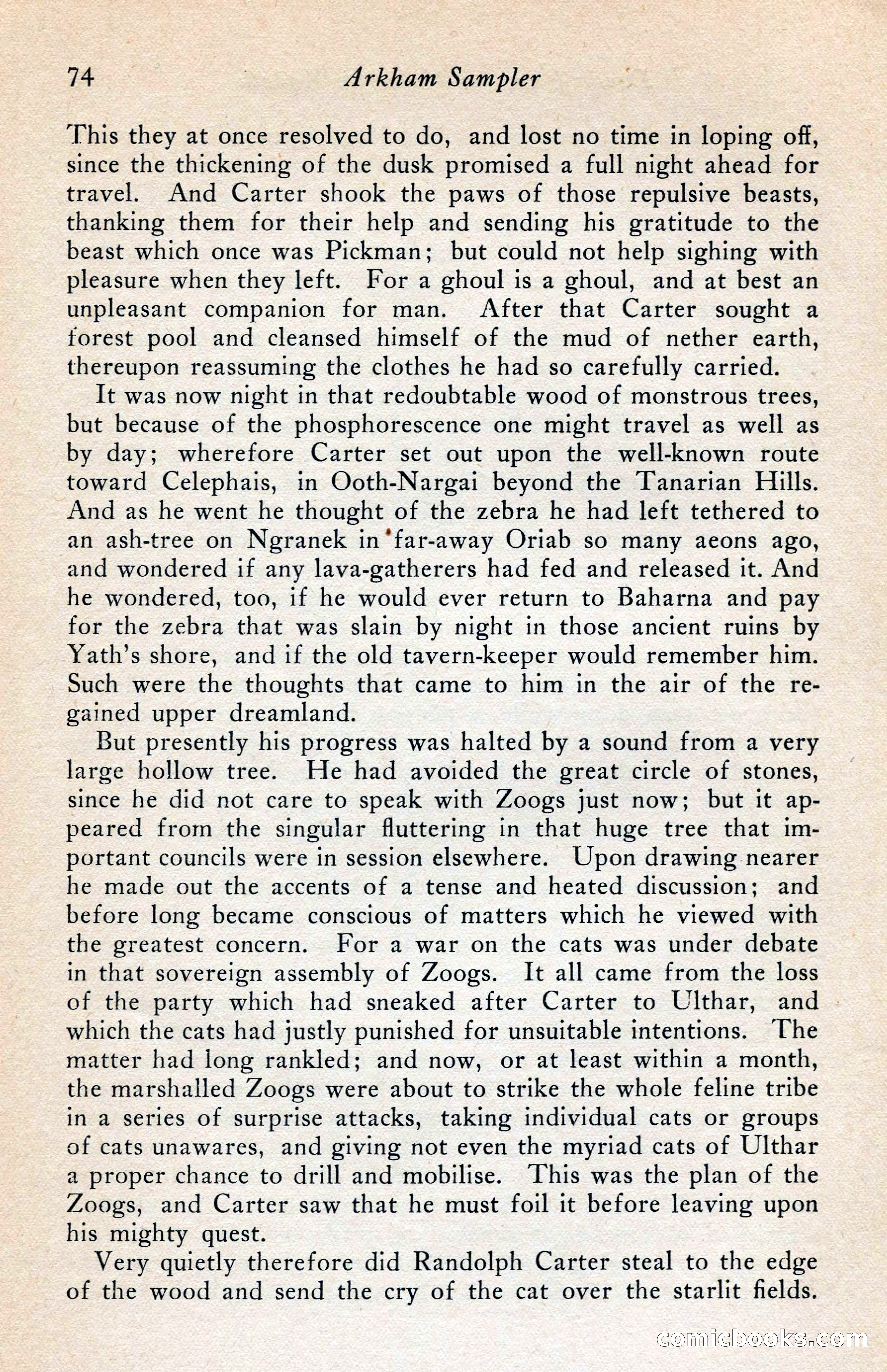 The Arkham Sampler, Spring 1948 — page 76 of 104