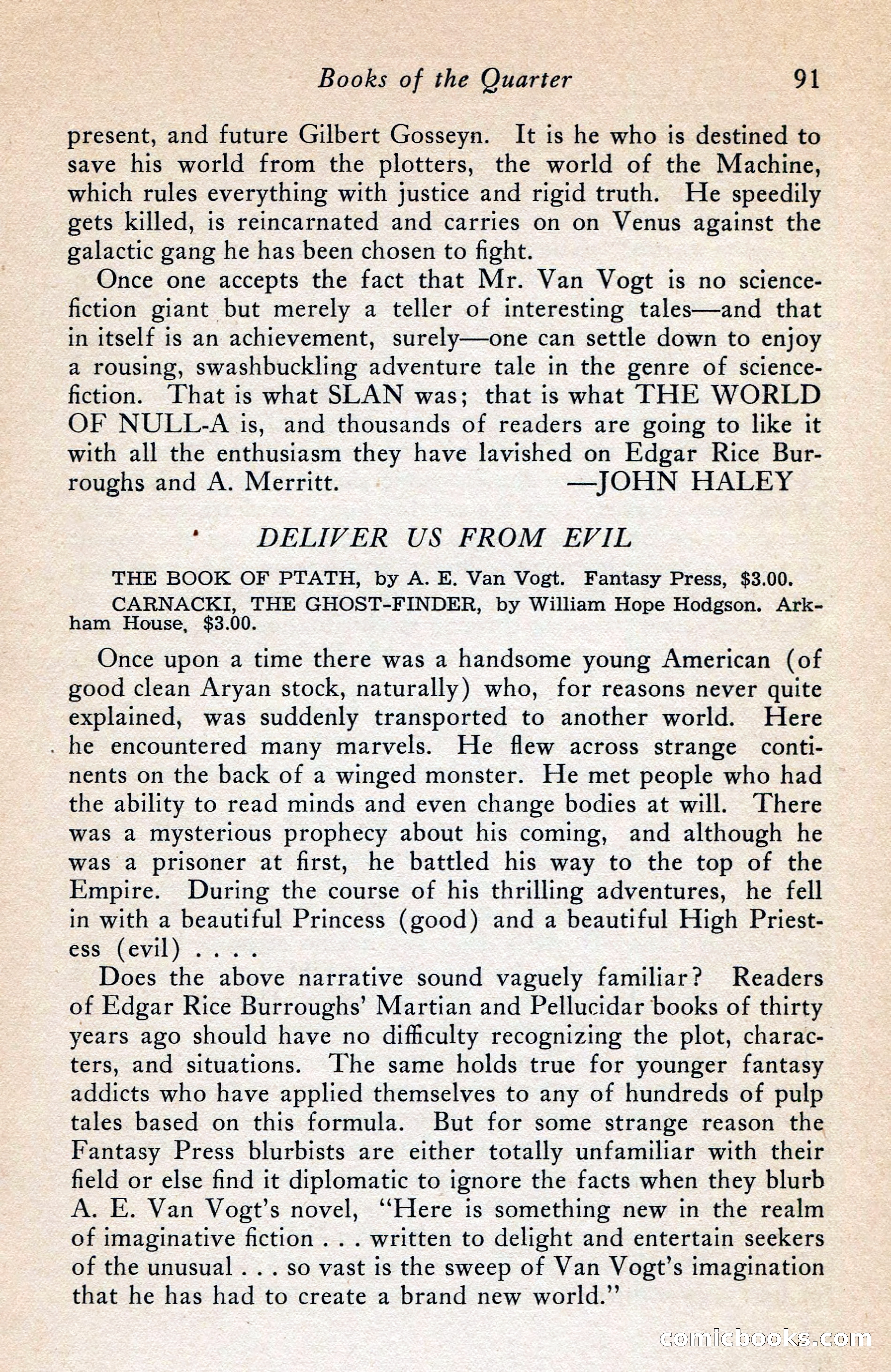 The Arkham Sampler, Spring 1948 — page 93 of 104