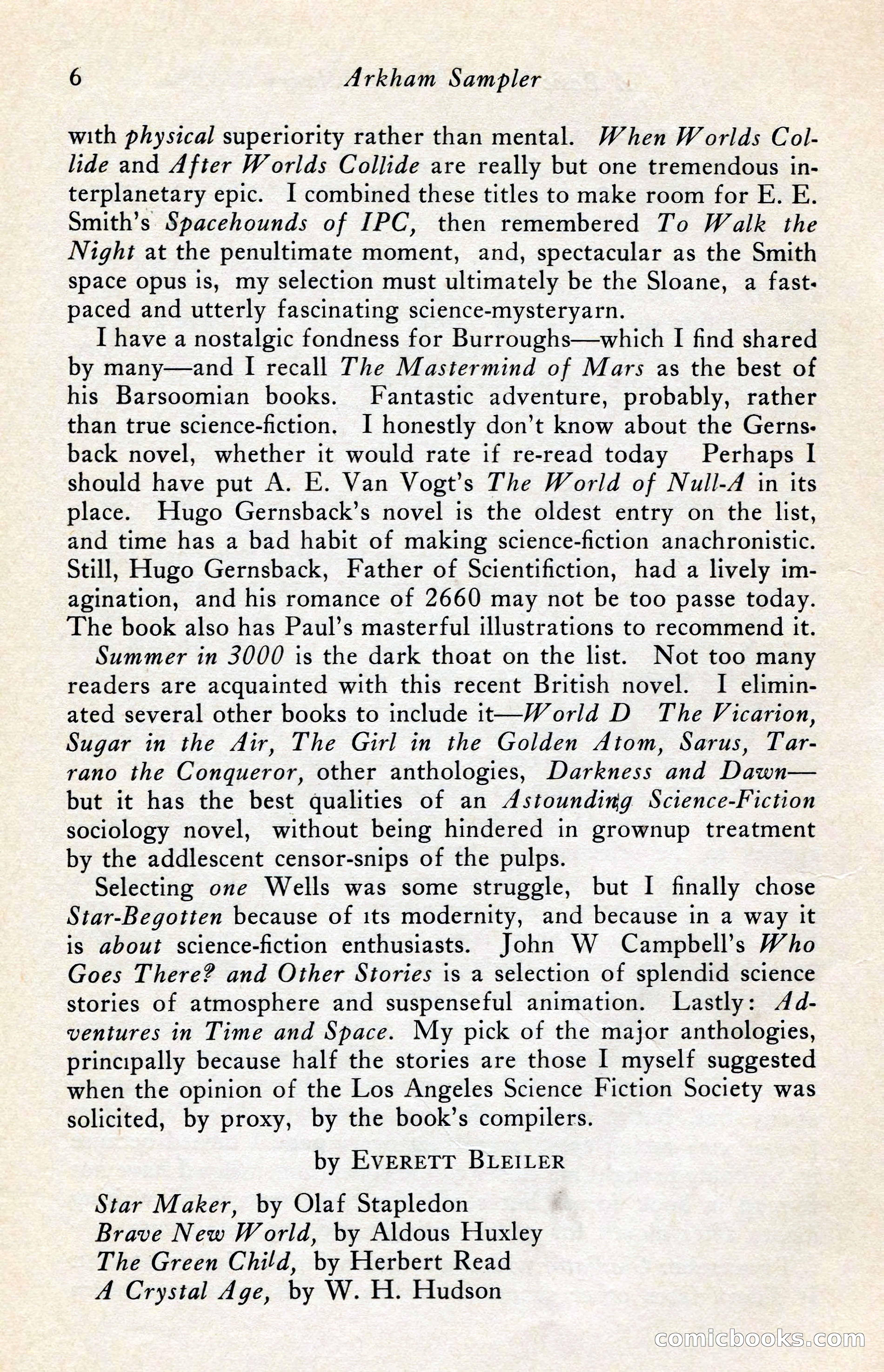 The Arkham Sampler, Winter 1949 — page 8 of 104