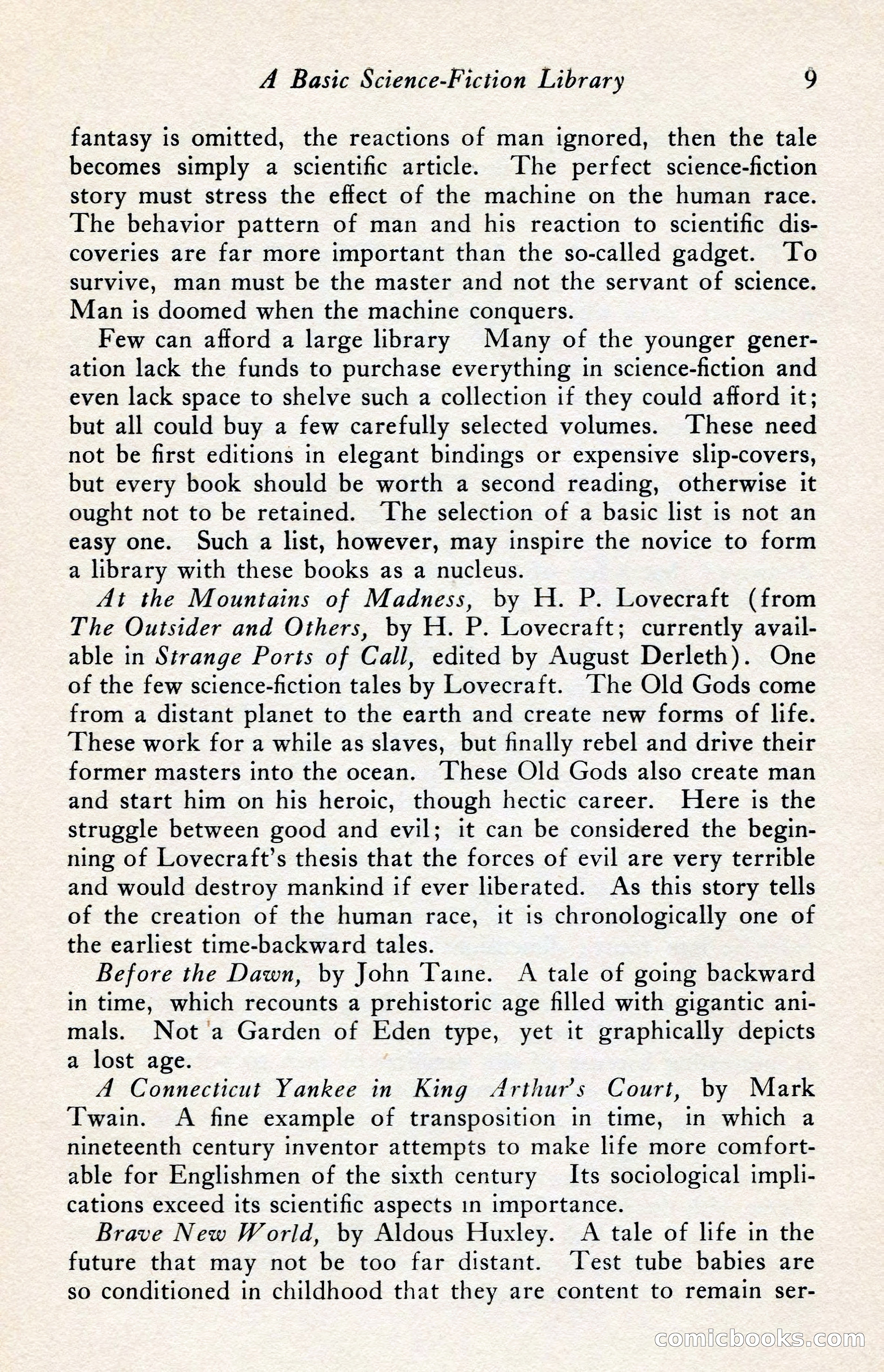 The Arkham Sampler, Winter 1949 — page 11 of 104