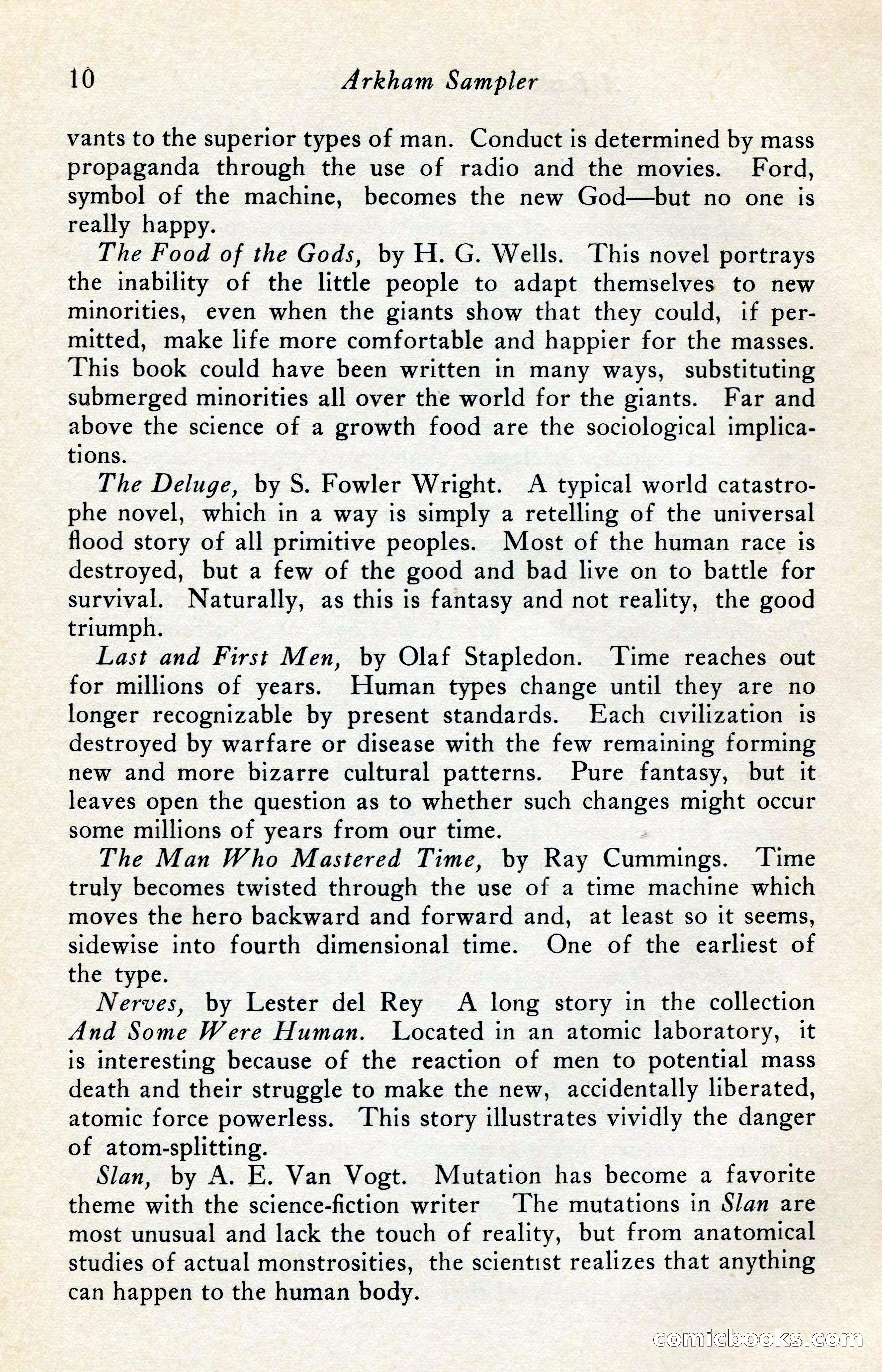 The Arkham Sampler, Winter 1949 — page 12 of 104