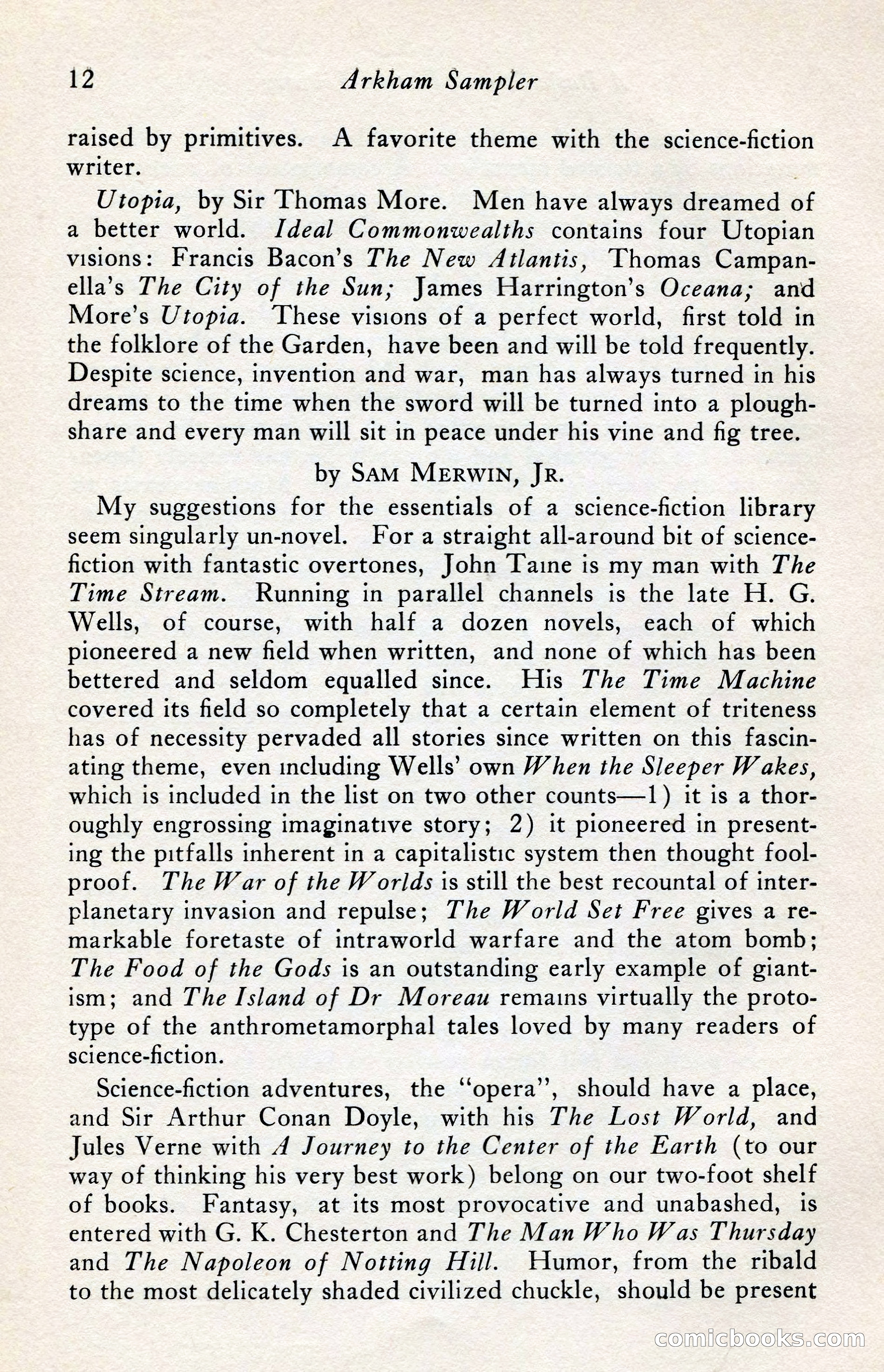 The Arkham Sampler, Winter 1949 — page 14 of 104
