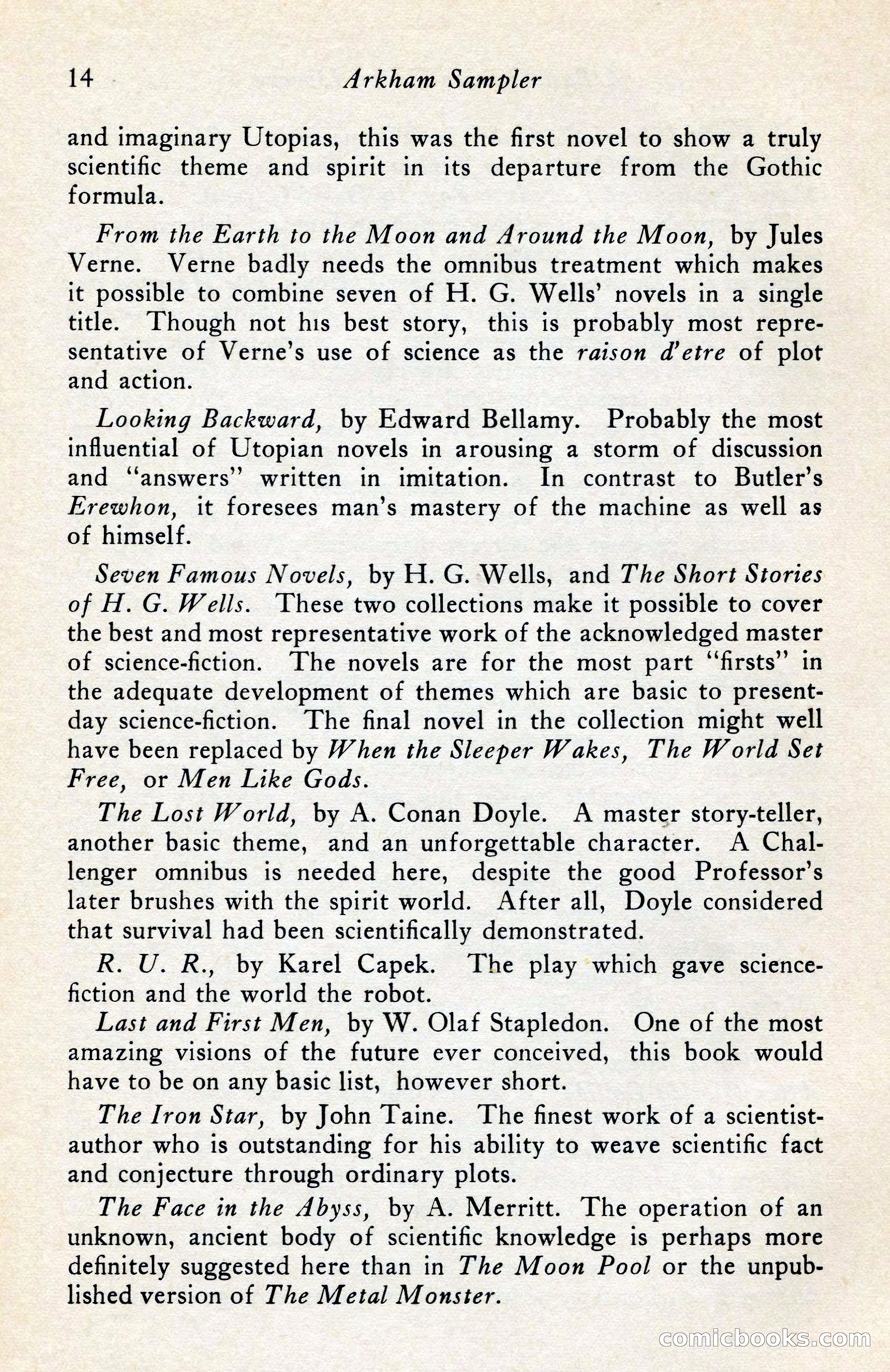 The Arkham Sampler, Winter 1949 — page 16 of 104