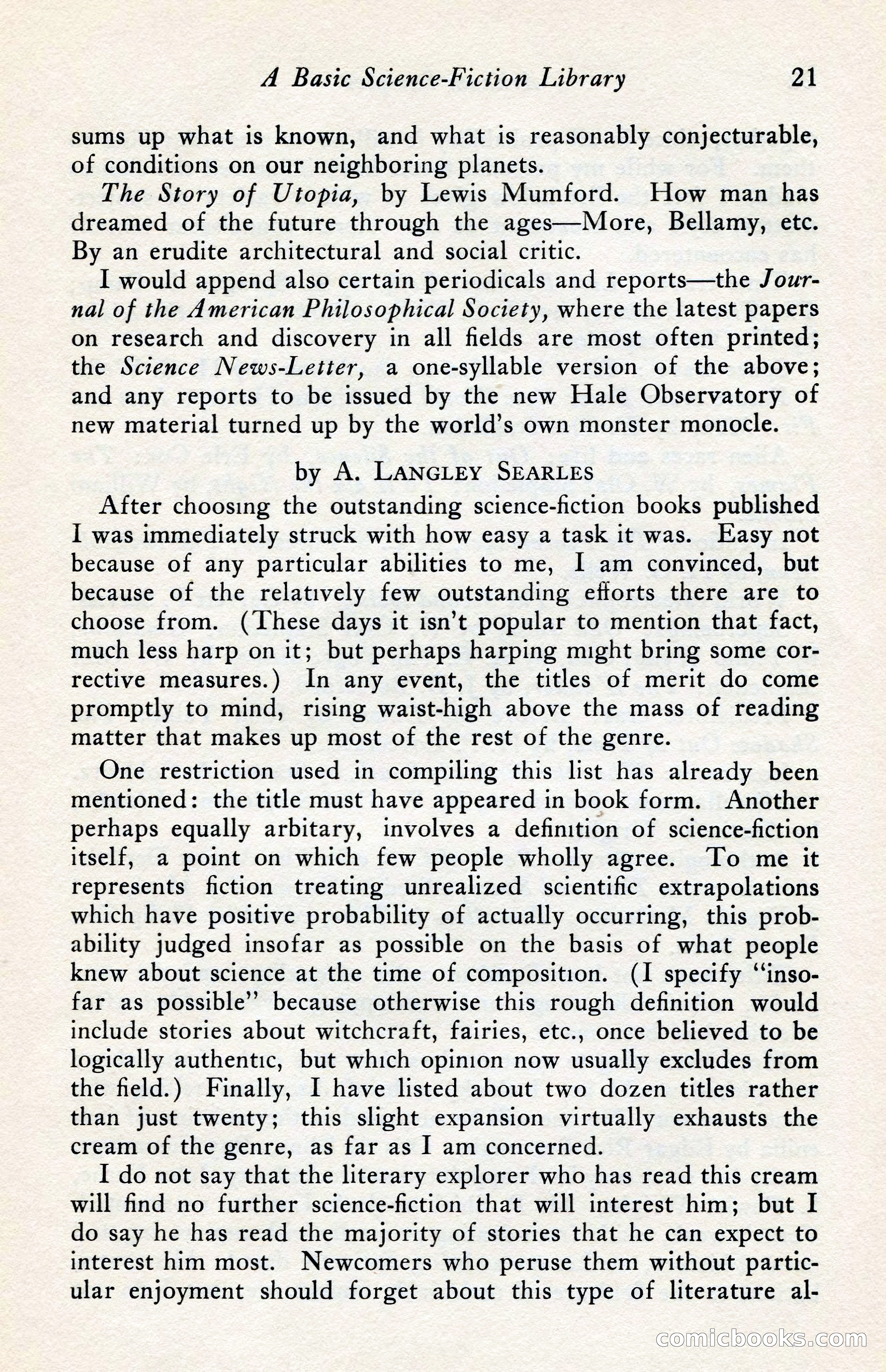 The Arkham Sampler, Winter 1949 — page 23 of 104