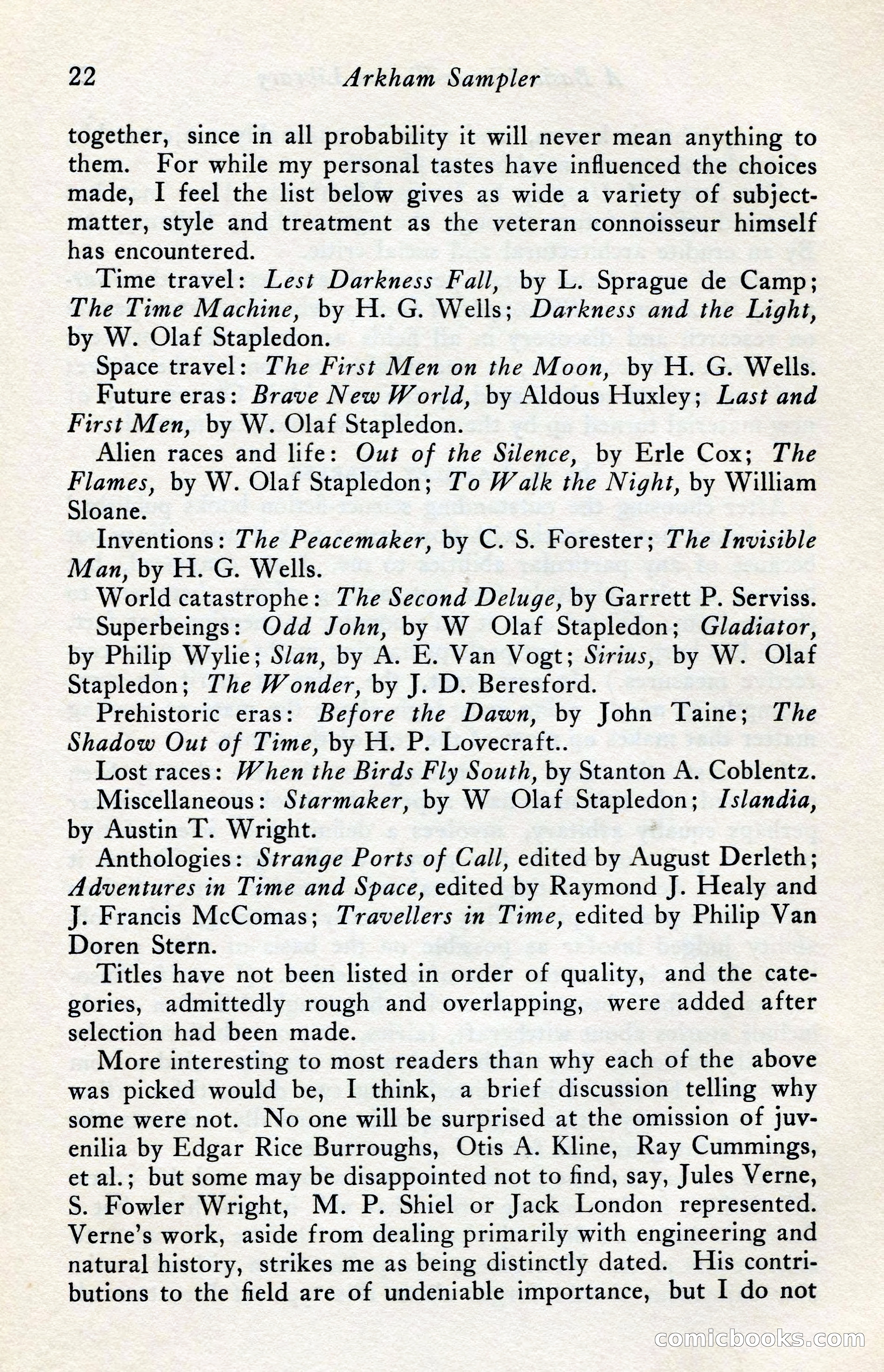 The Arkham Sampler, Winter 1949 — page 24 of 104