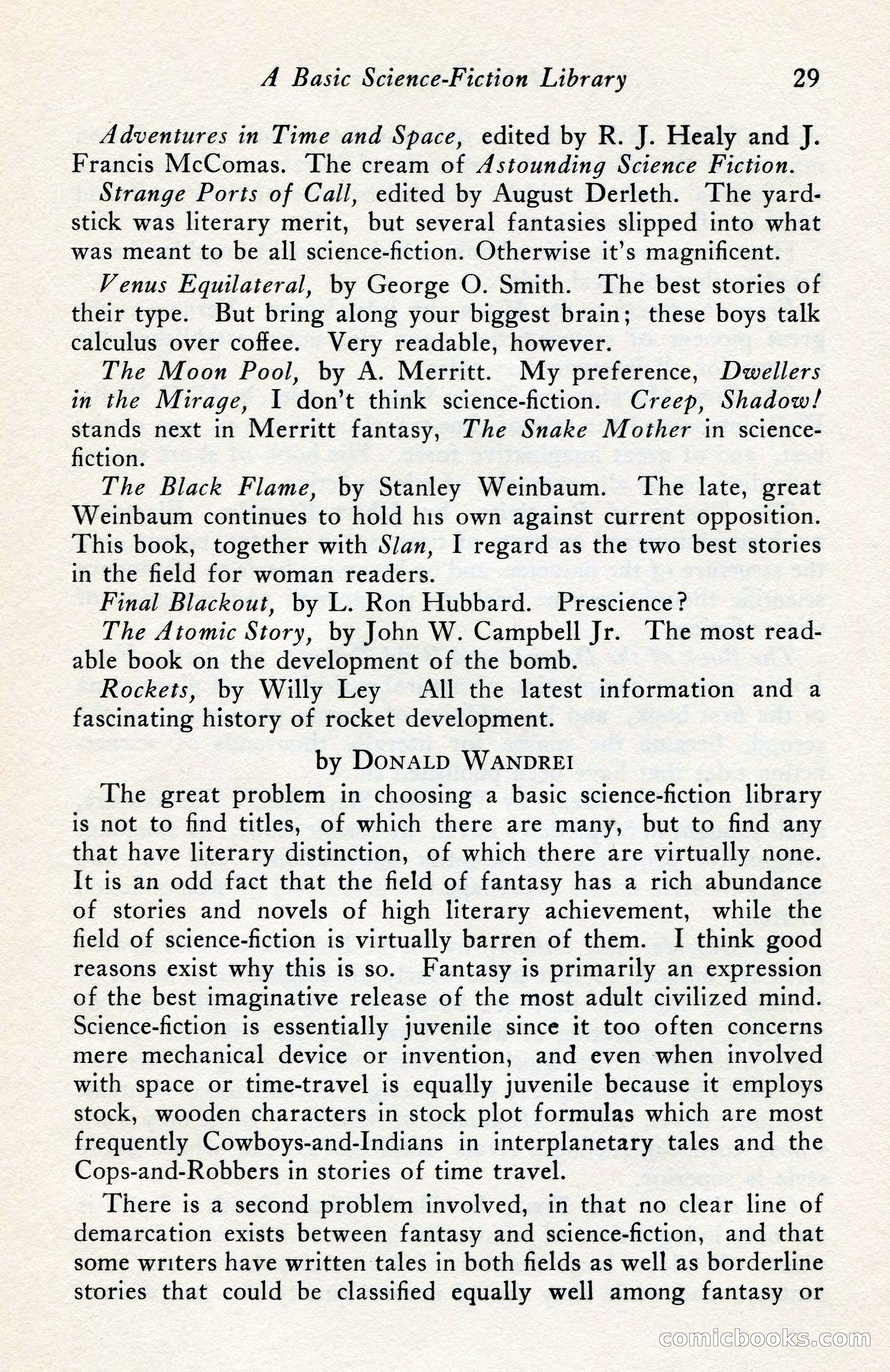 The Arkham Sampler, Winter 1949 — page 31 of 104