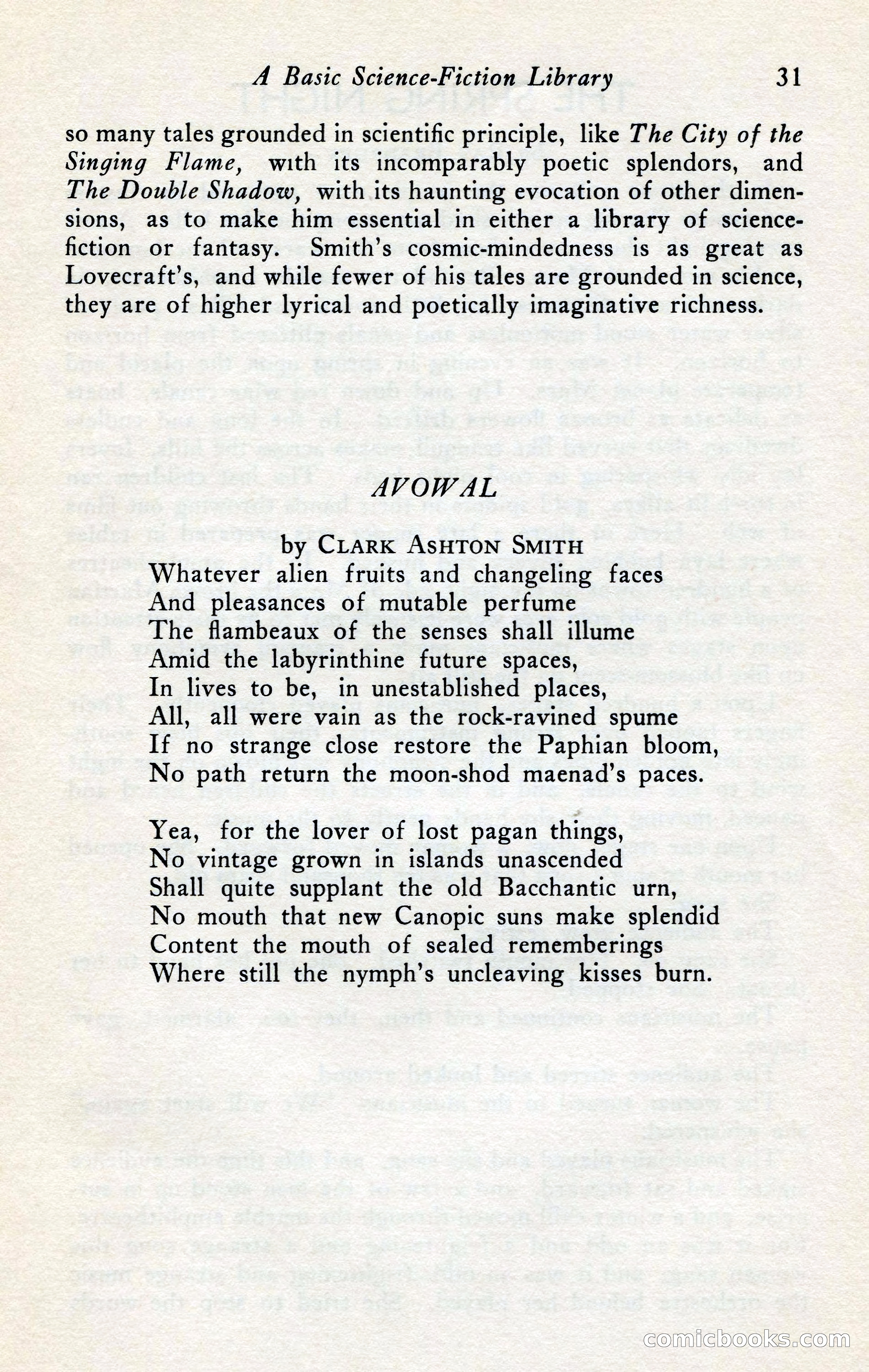 The Arkham Sampler, Winter 1949 — page 33 of 104