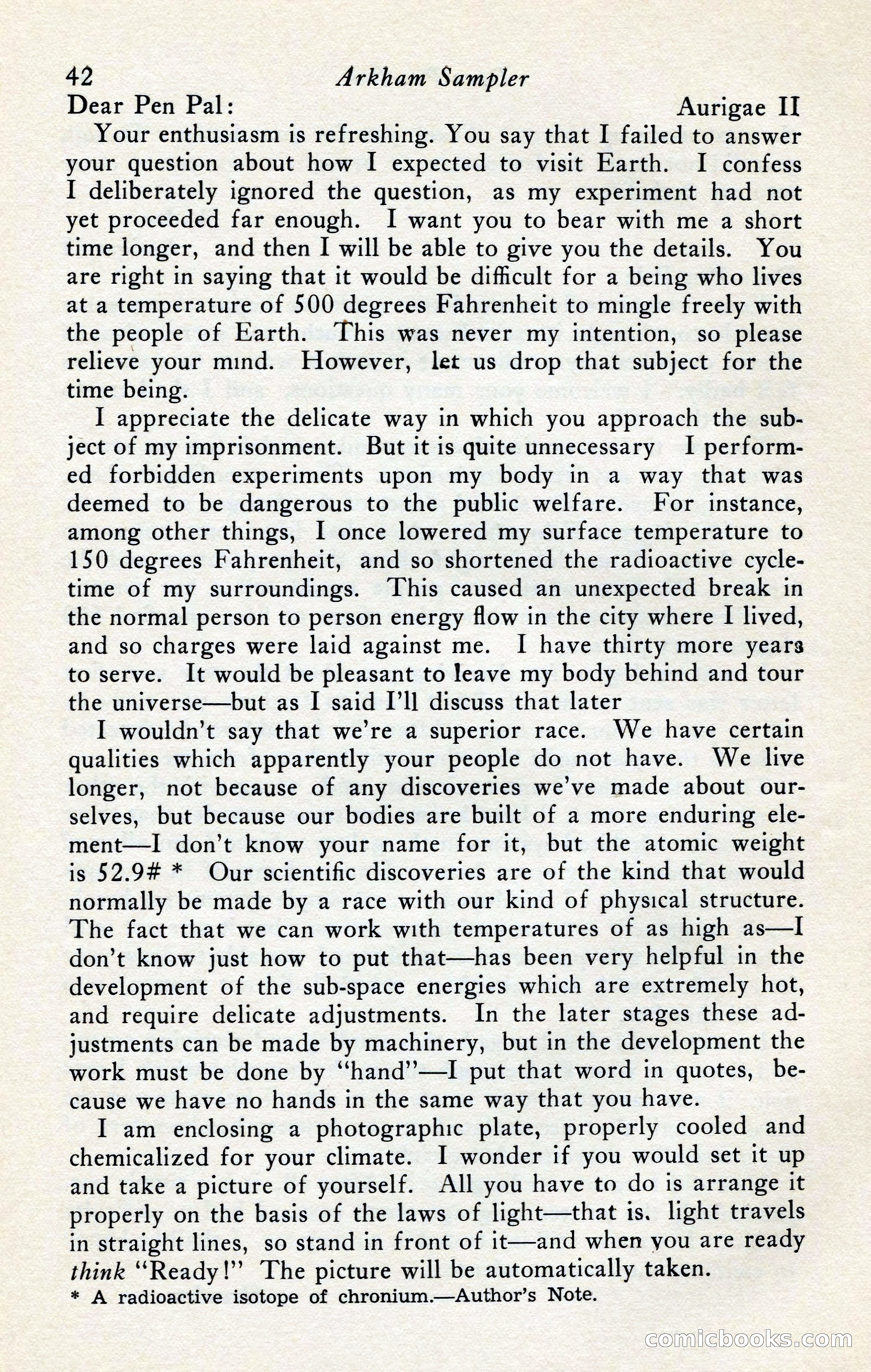 The Arkham Sampler, Winter 1949 — page 44 of 104