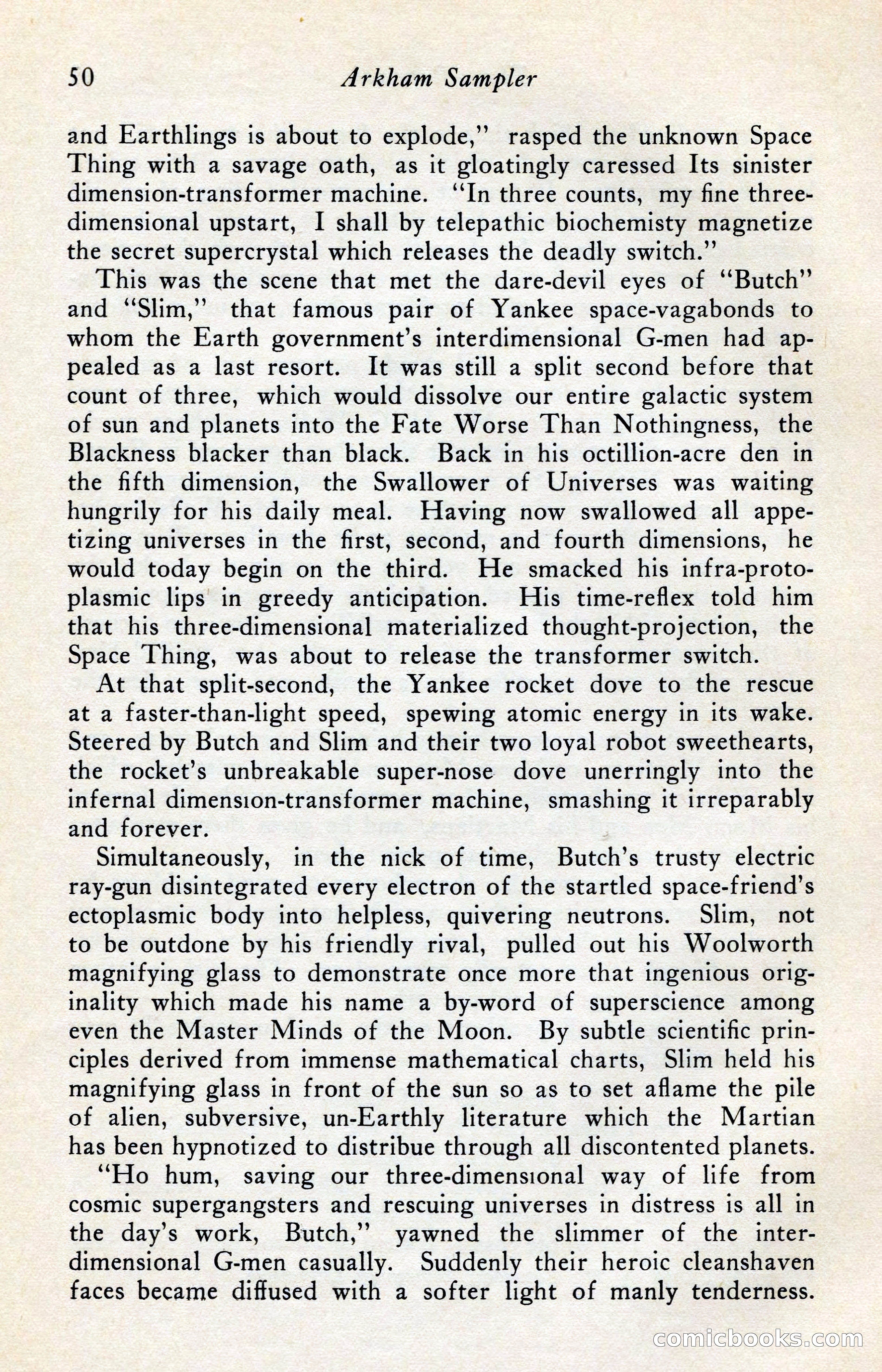 The Arkham Sampler, Winter 1949 — page 52 of 104