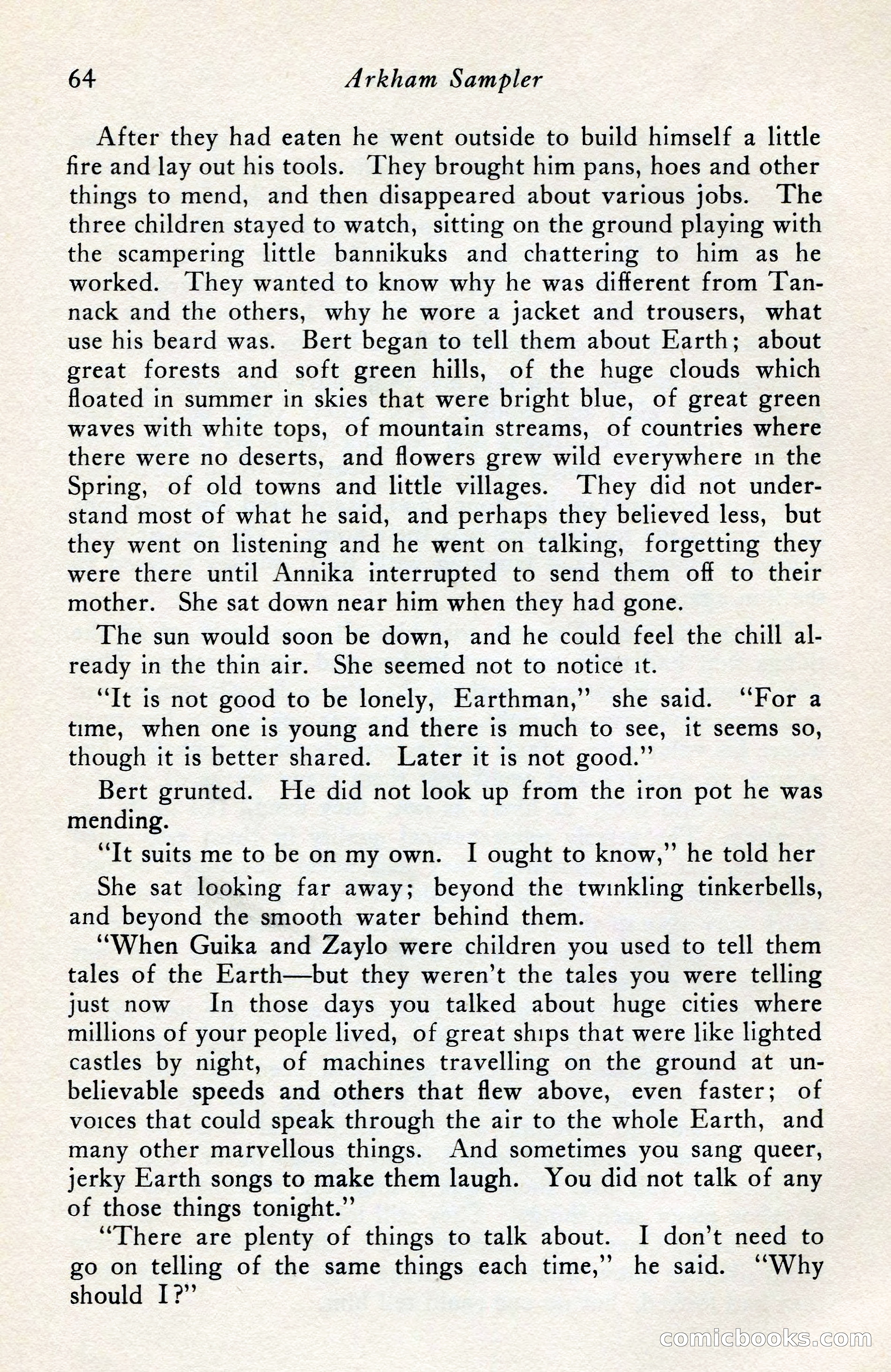 The Arkham Sampler, Winter 1949 — page 66 of 104