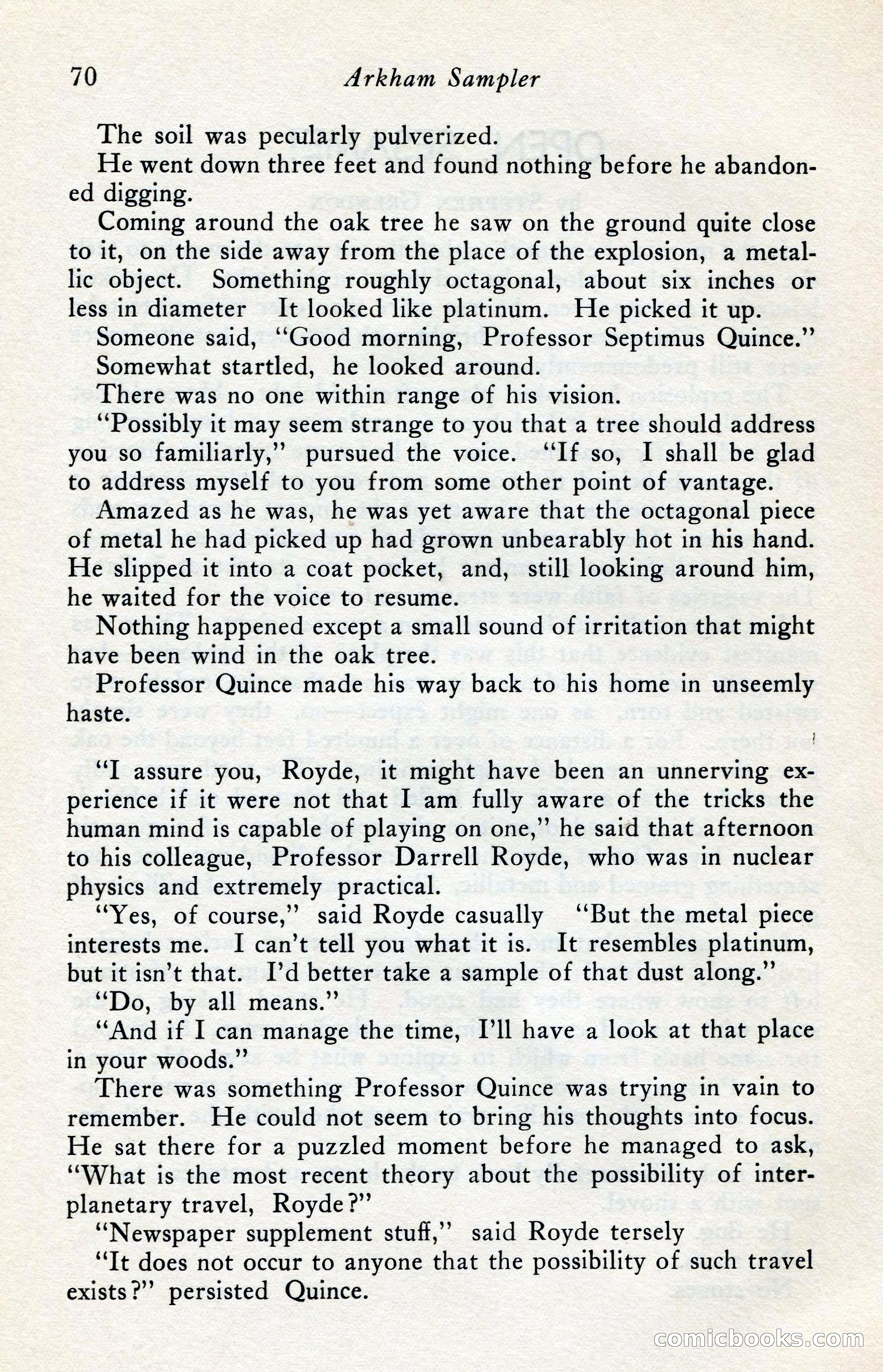 The Arkham Sampler, Winter 1949 — page 72 of 104