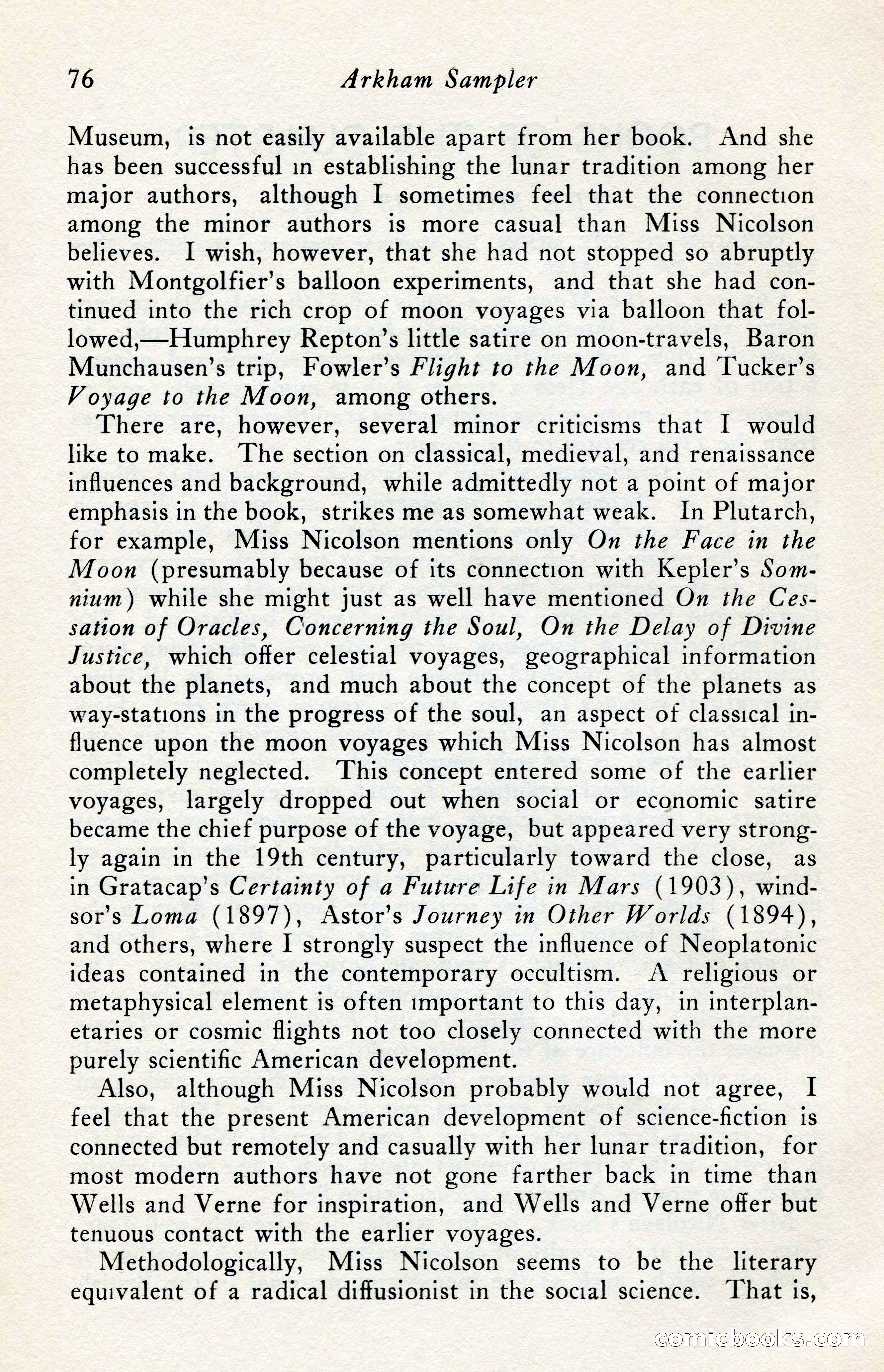 The Arkham Sampler, Winter 1949 — page 78 of 104
