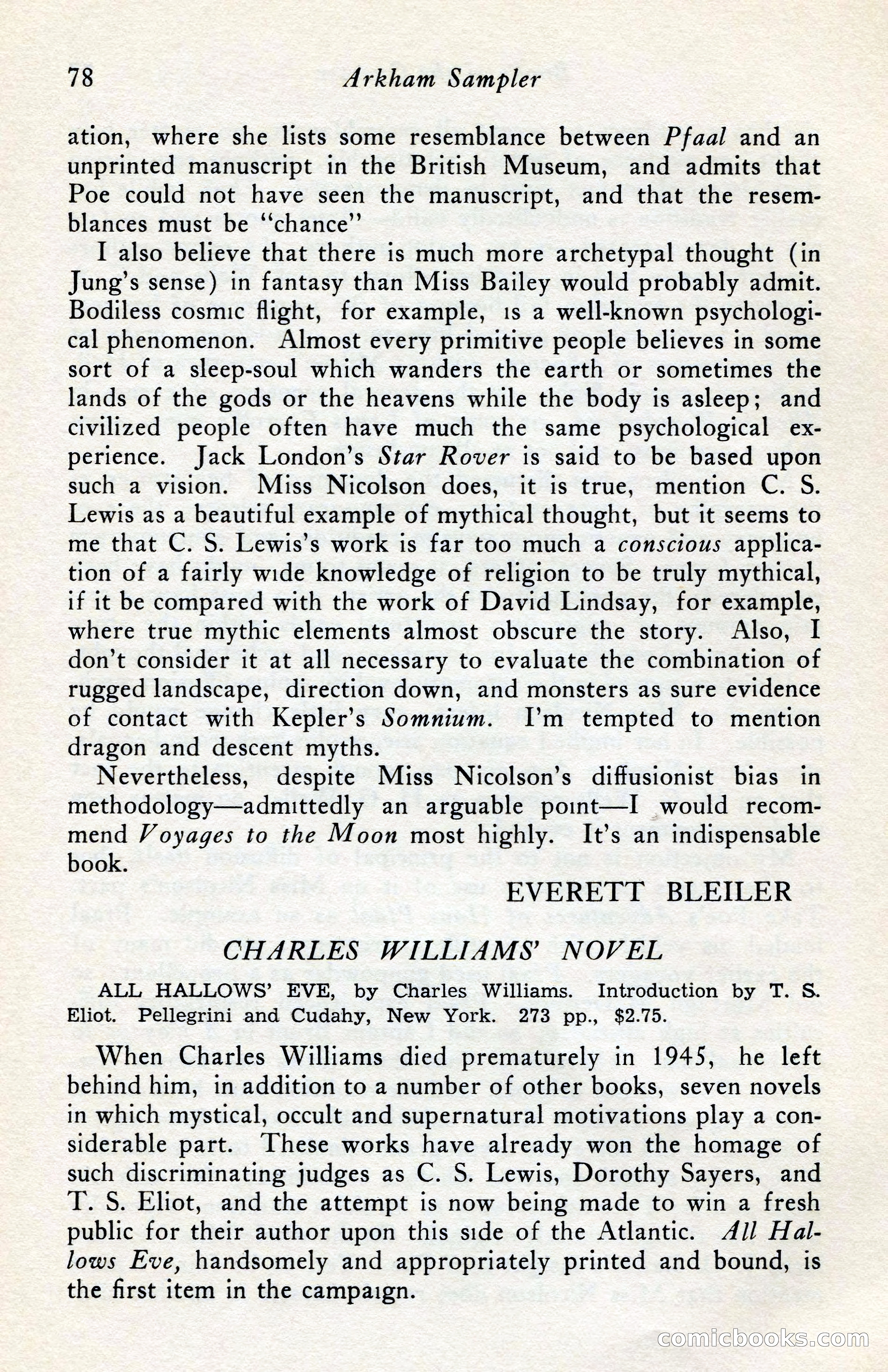 The Arkham Sampler, Winter 1949 — page 80 of 104