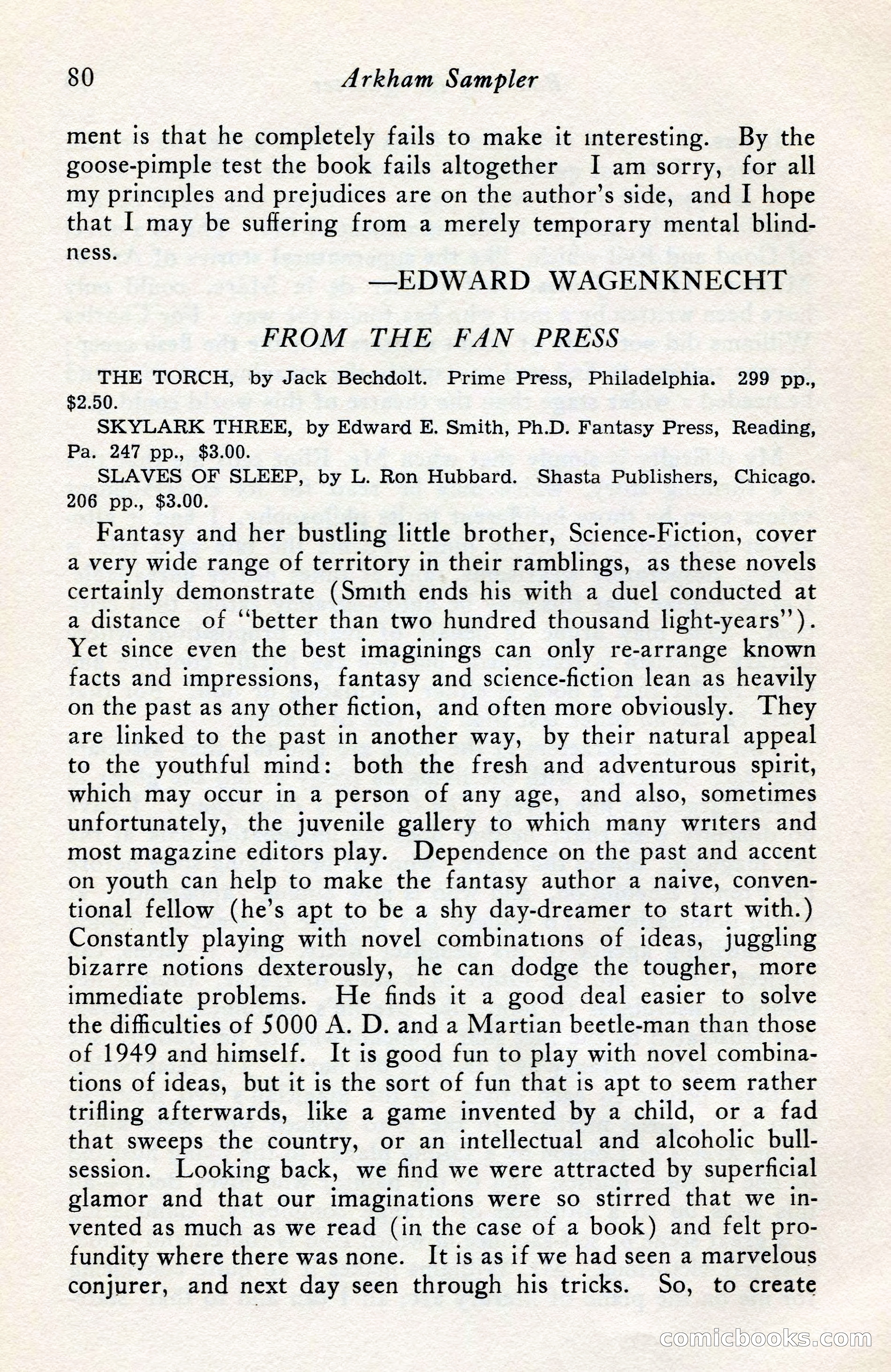 The Arkham Sampler, Winter 1949 — page 82 of 104