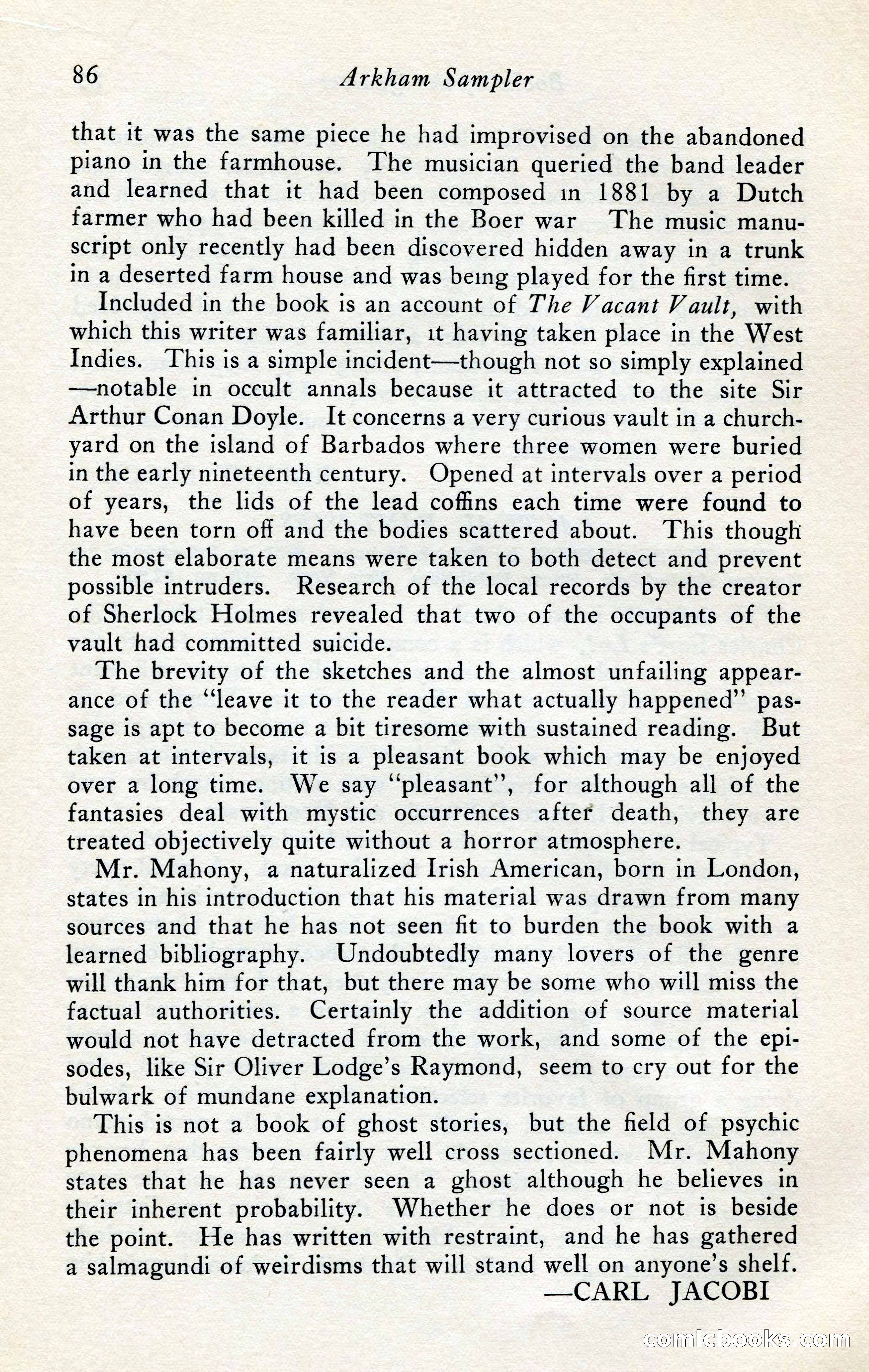 The Arkham Sampler, Winter 1949 — page 88 of 104