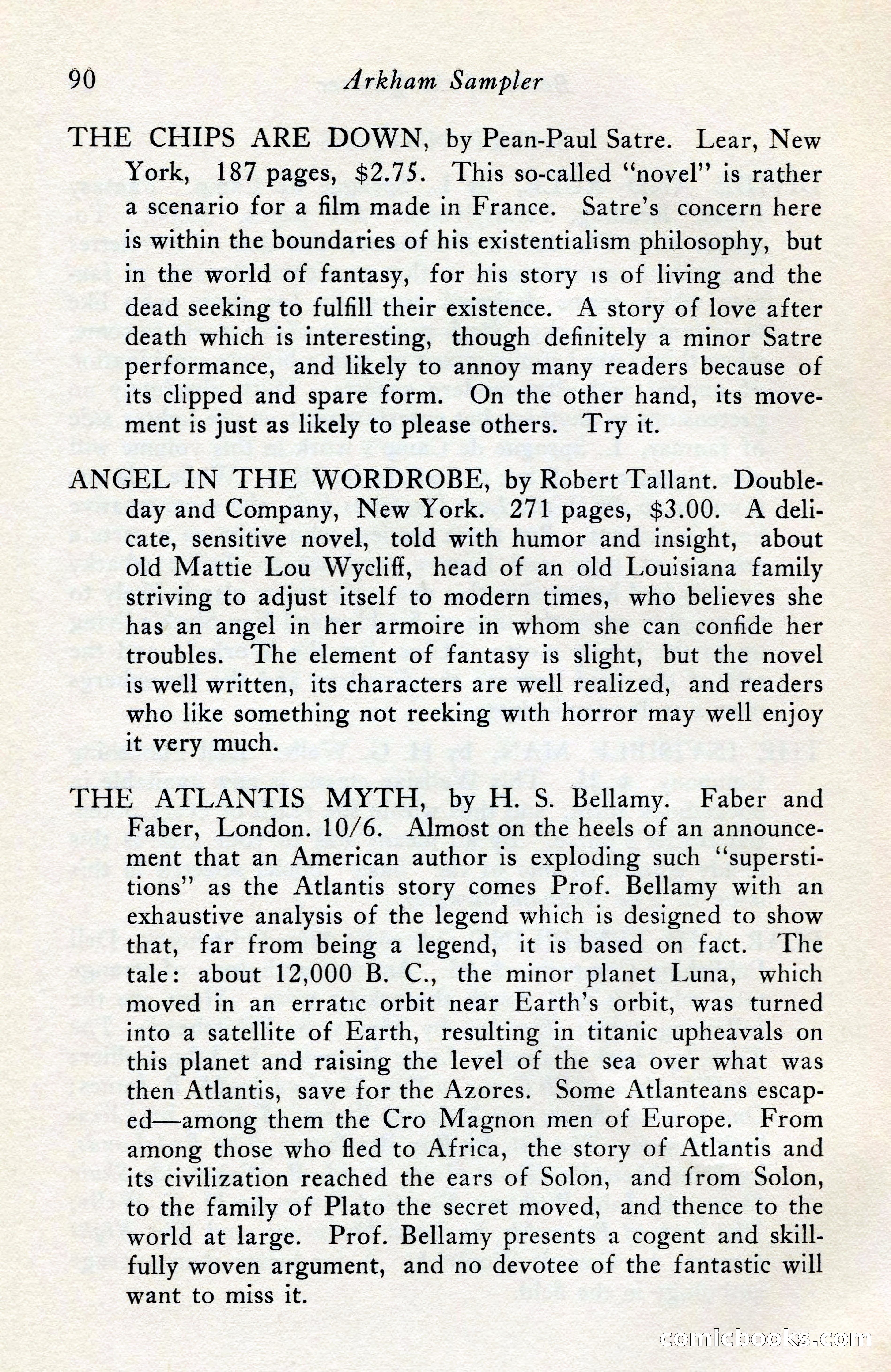 The Arkham Sampler, Winter 1949 — page 92 of 104