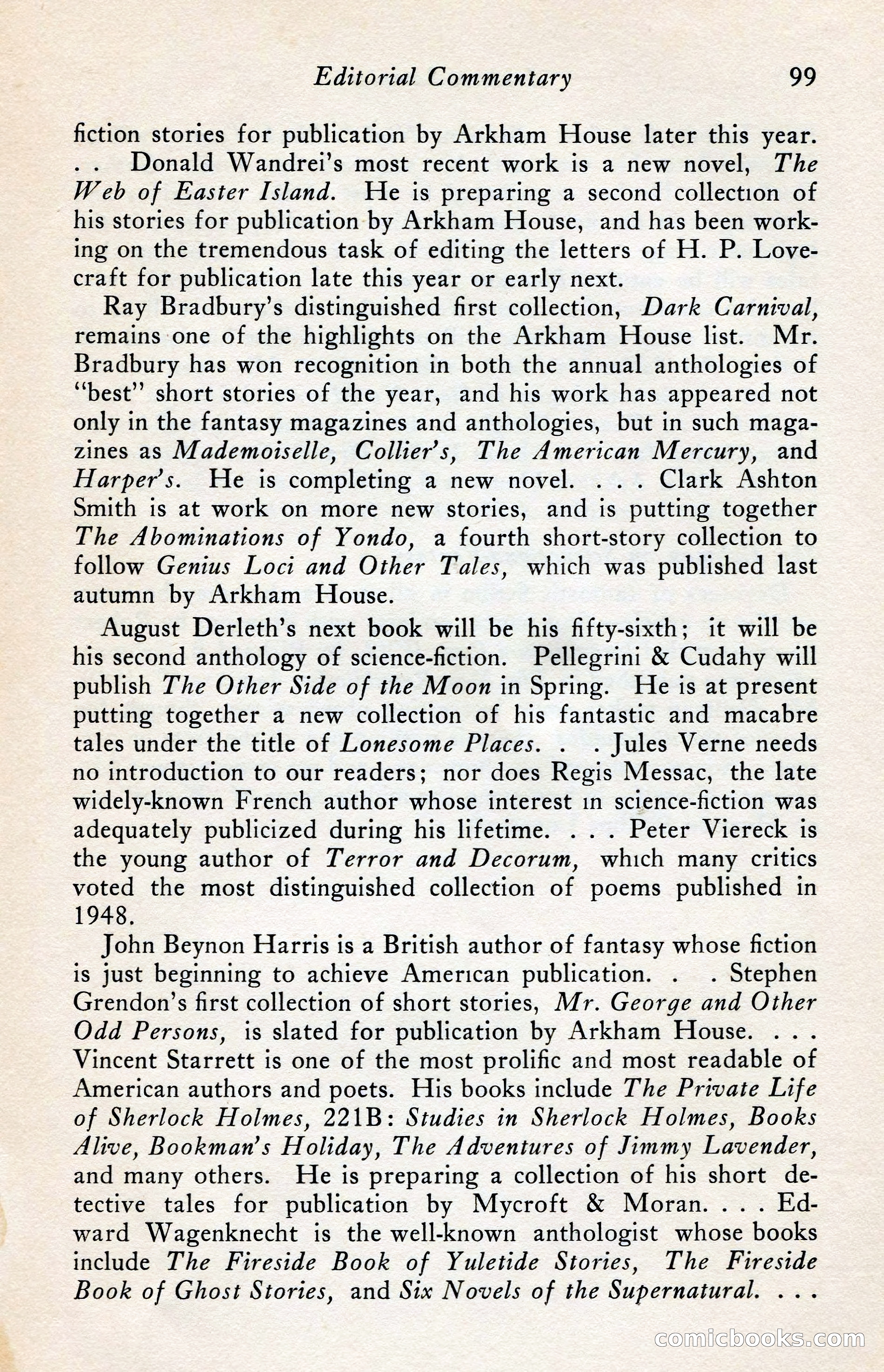 The Arkham Sampler, Winter 1949 — page 101 of 104