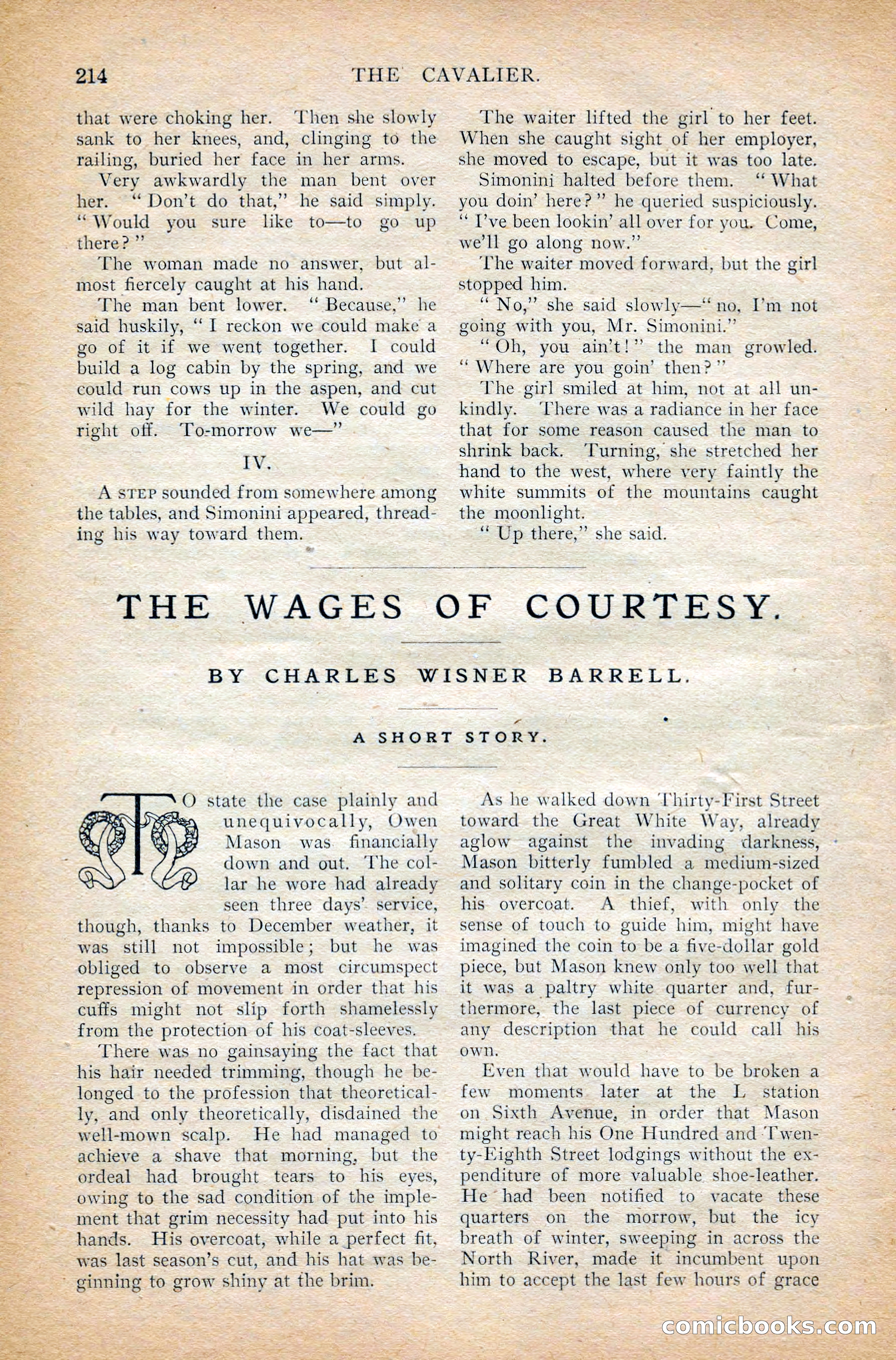 The Cavalier, March 1909 — page 24 of 201
