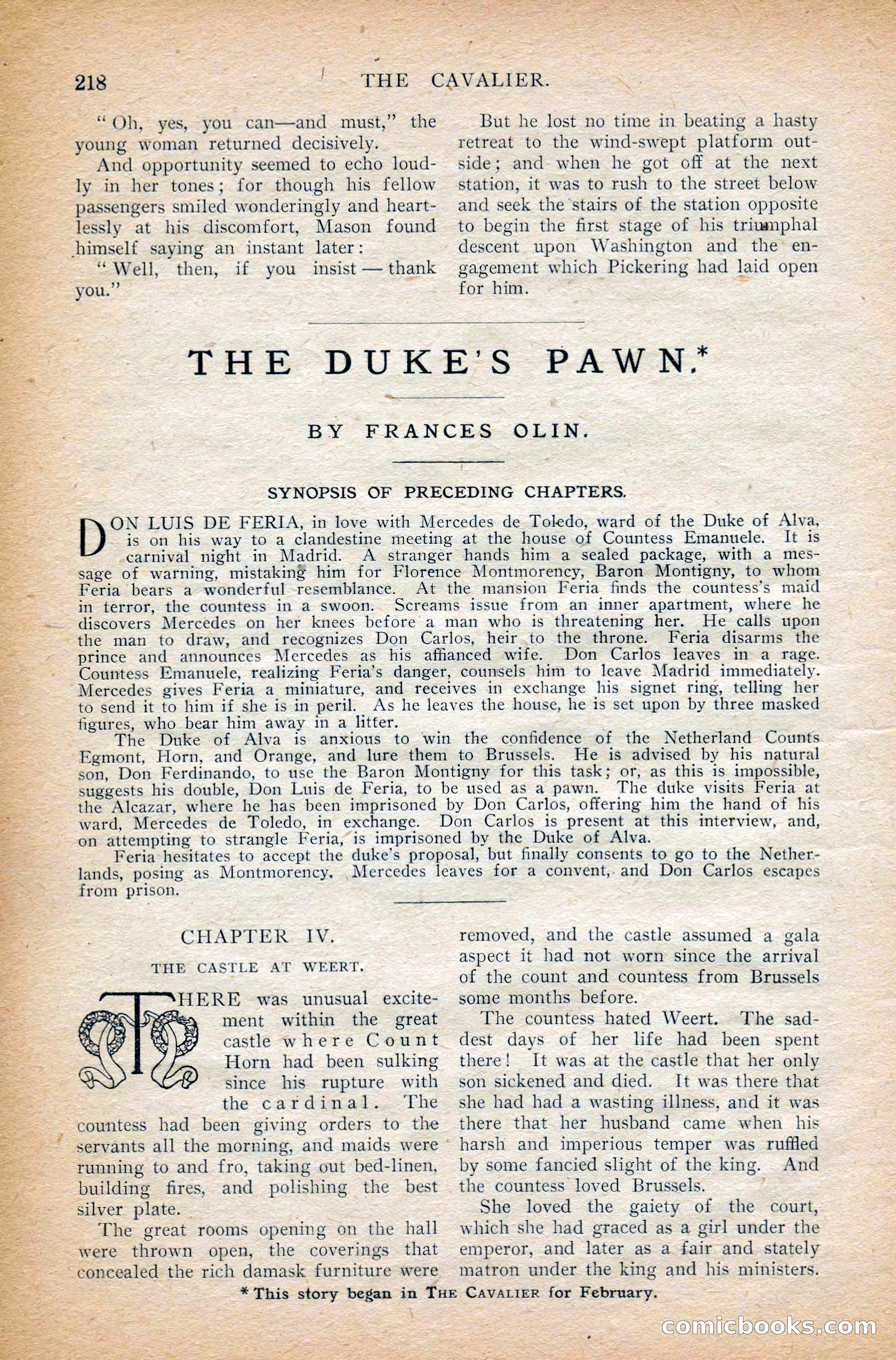 The Cavalier, March 1909 — page 28 of 201