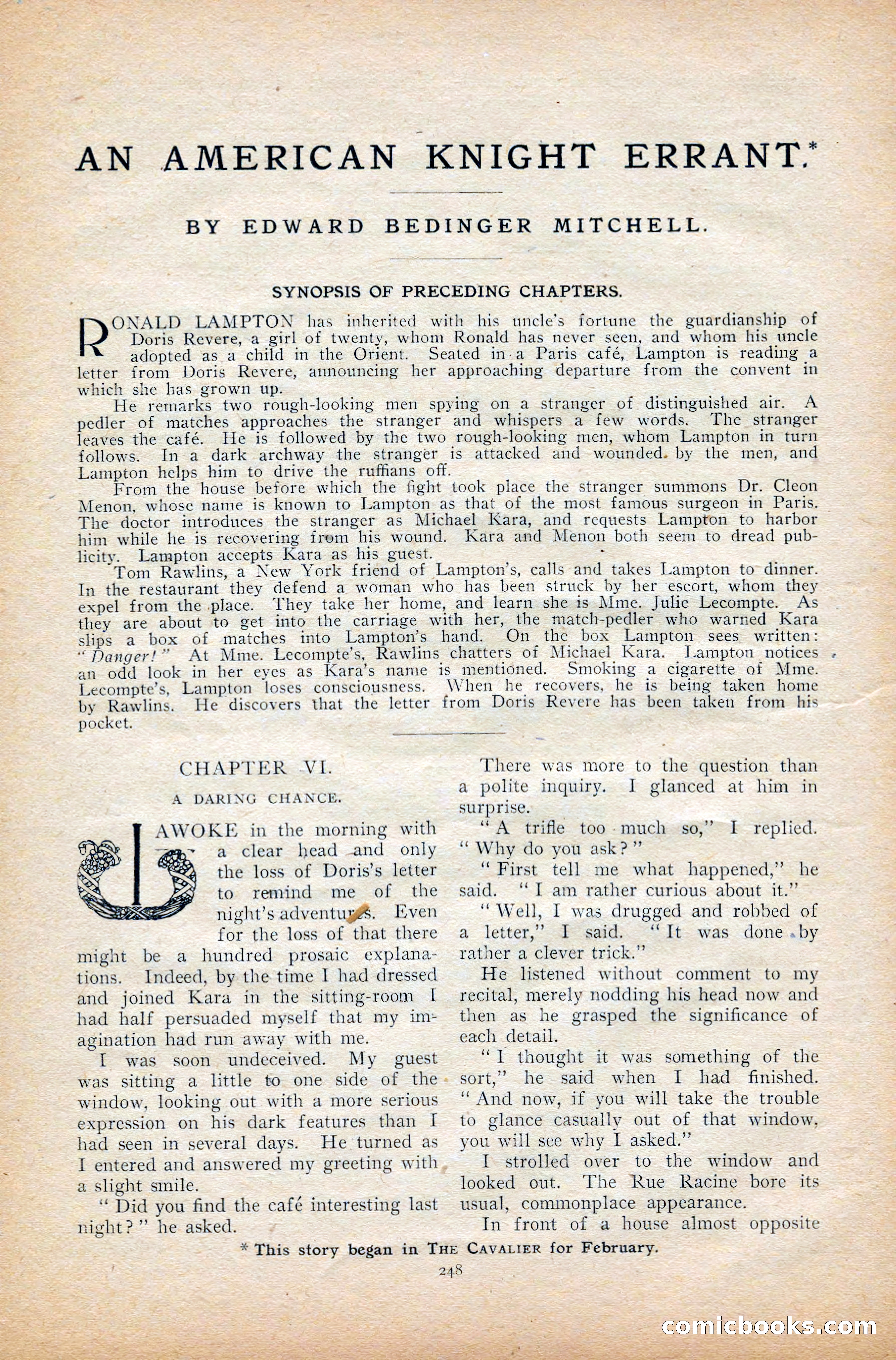 The Cavalier, March 1909 — page 58 of 201