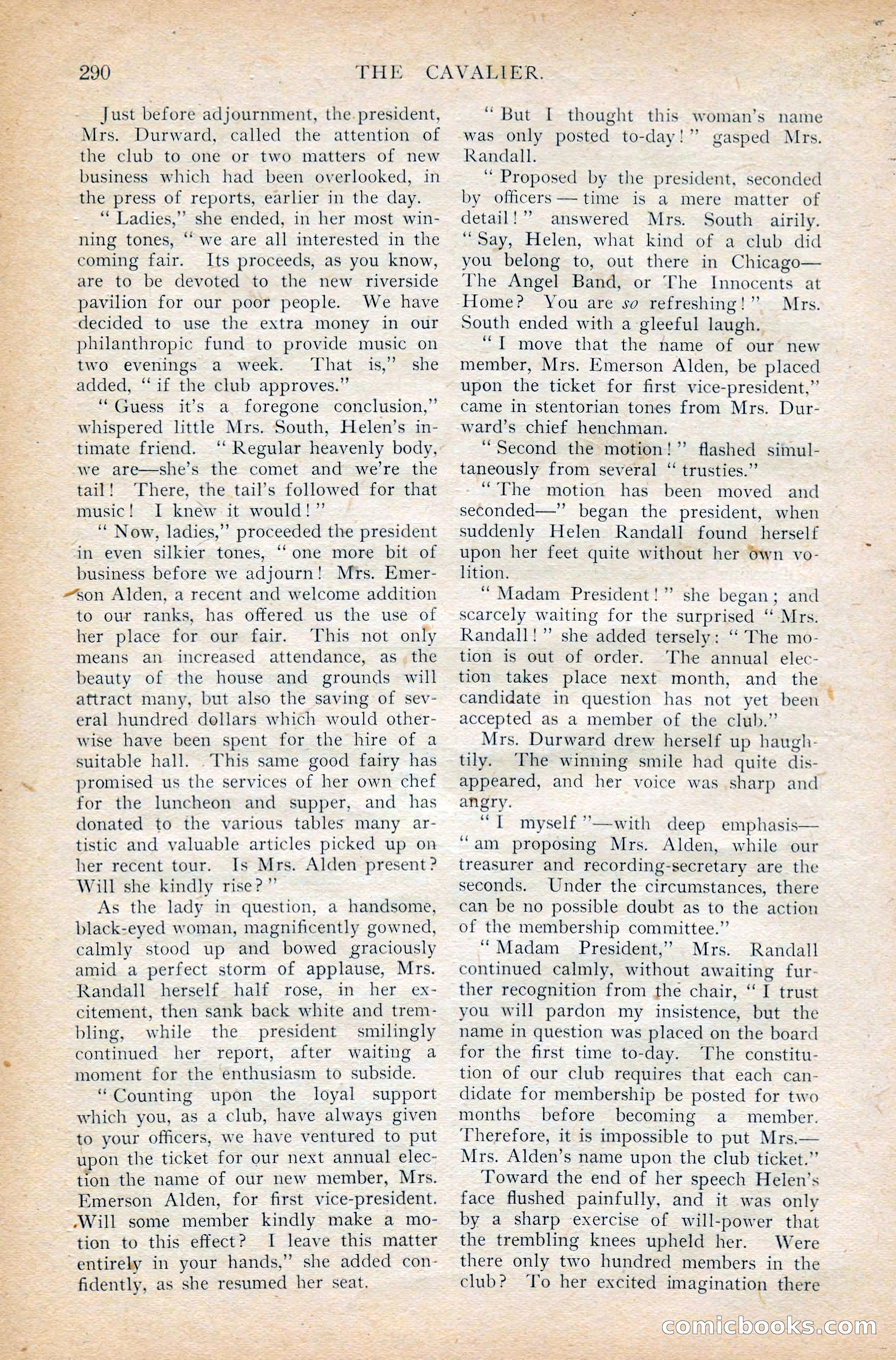 The Cavalier, March 1909 — page 100 of 201