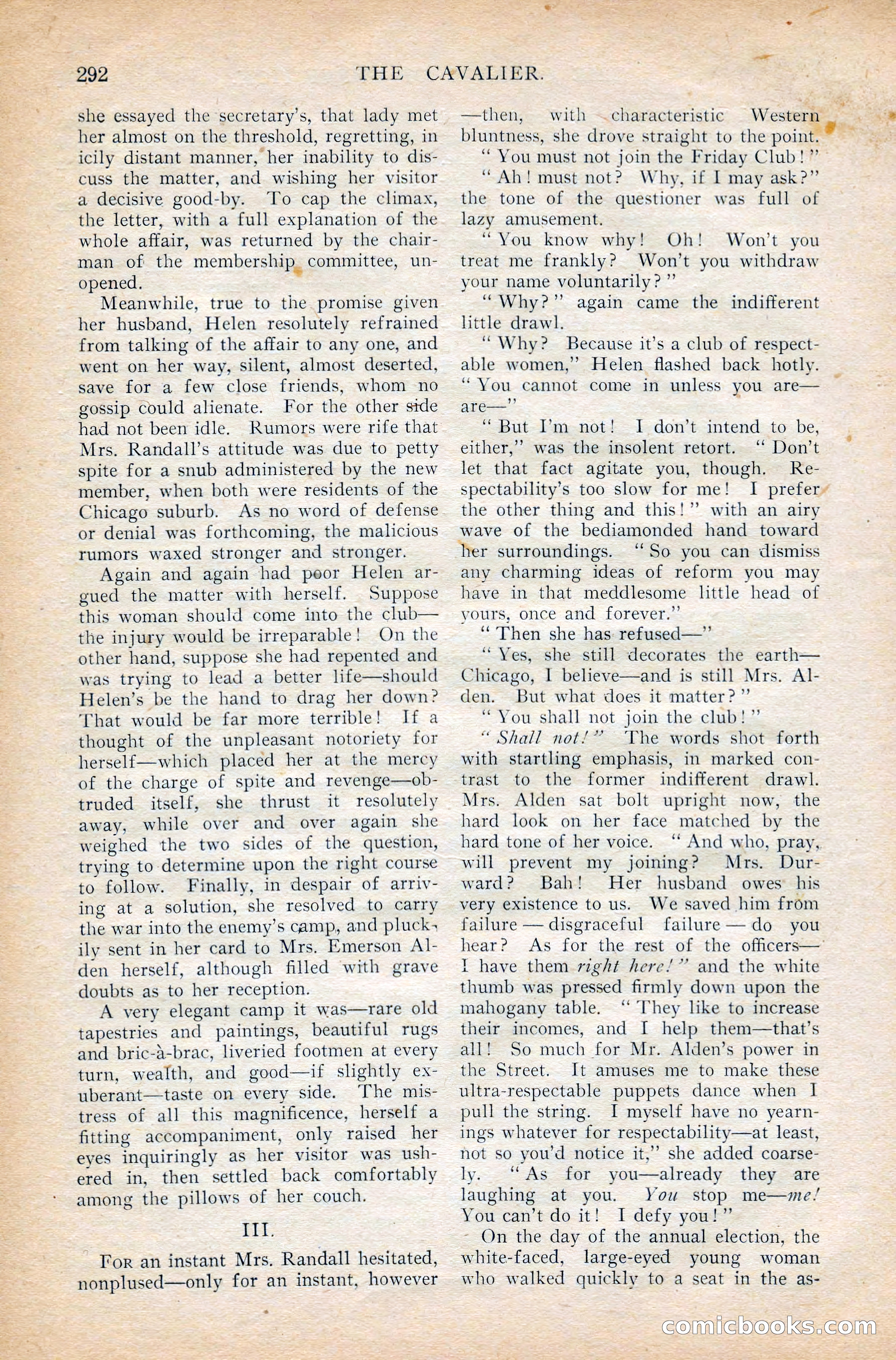 The Cavalier, March 1909 — page 102 of 201